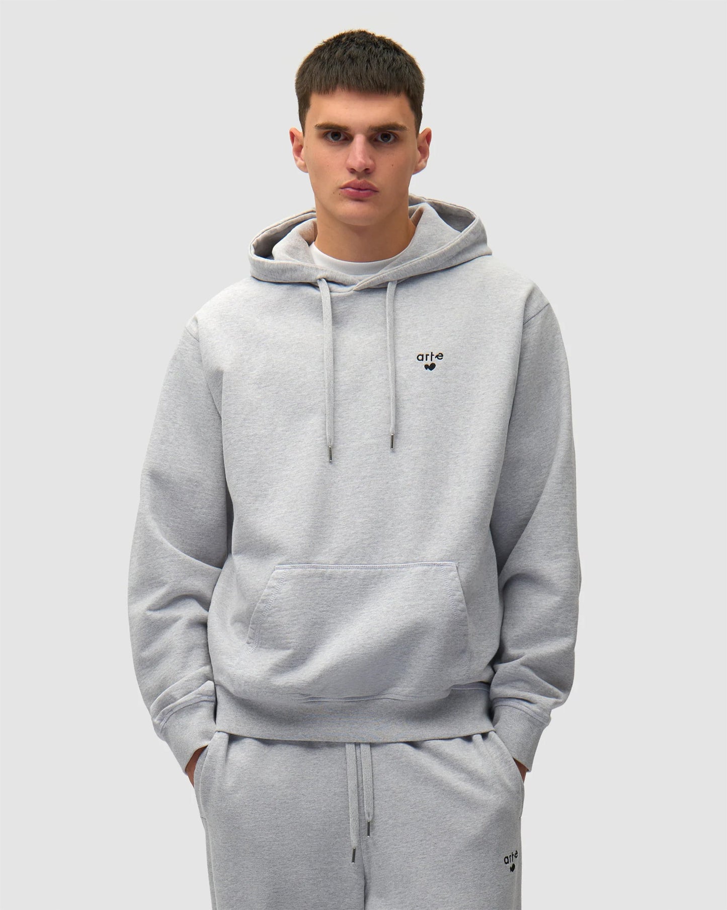 Sudadera con capucha con logo Relaxed Arte Antwerp Heart para hombre