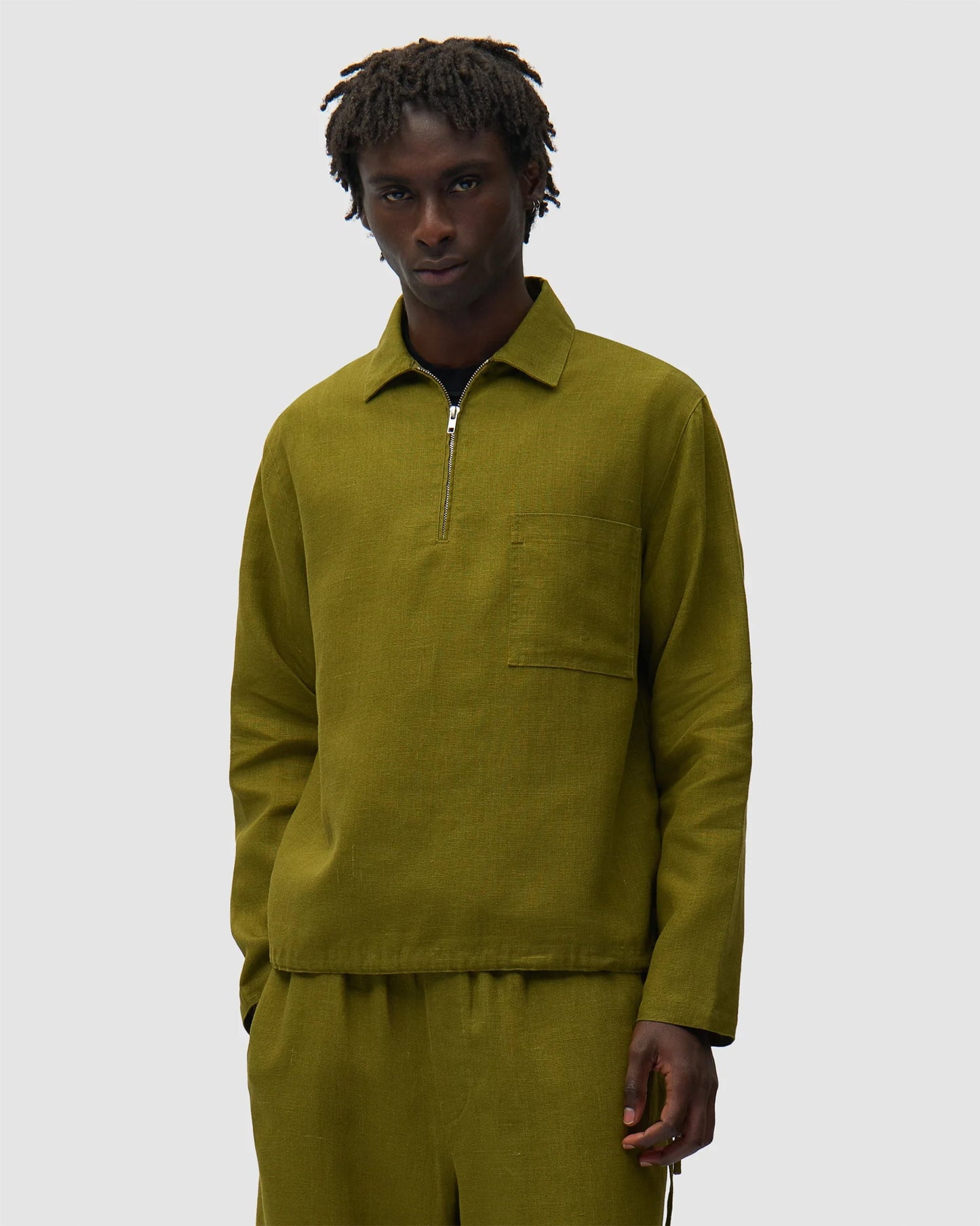 Sudadera Half Zip Relaxed Arte Antwerp Linen para hombre