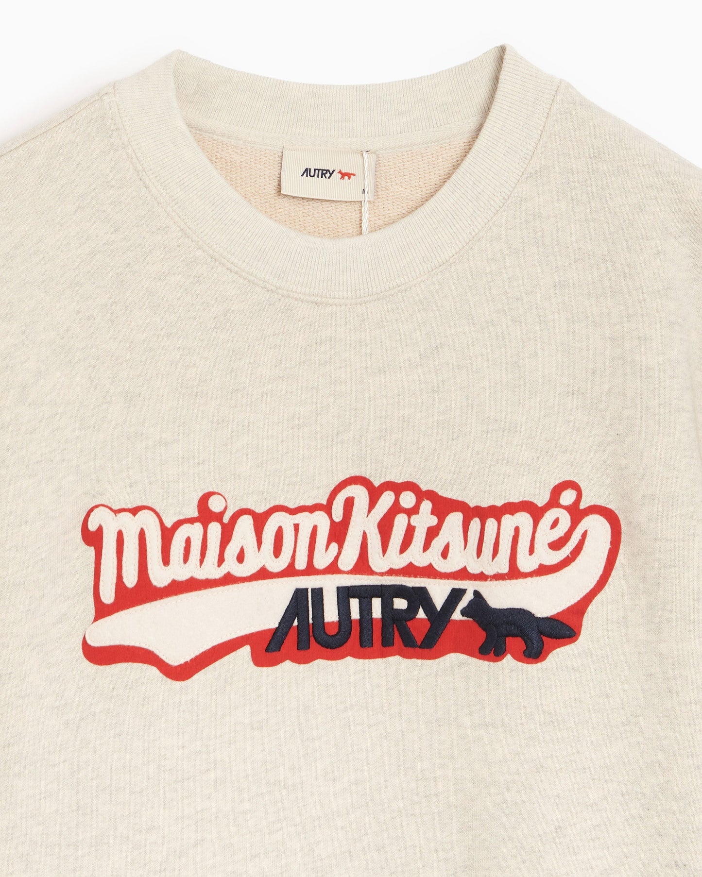 Sudadera con logo Autry x Maison Kitsuné Varsity para hombre