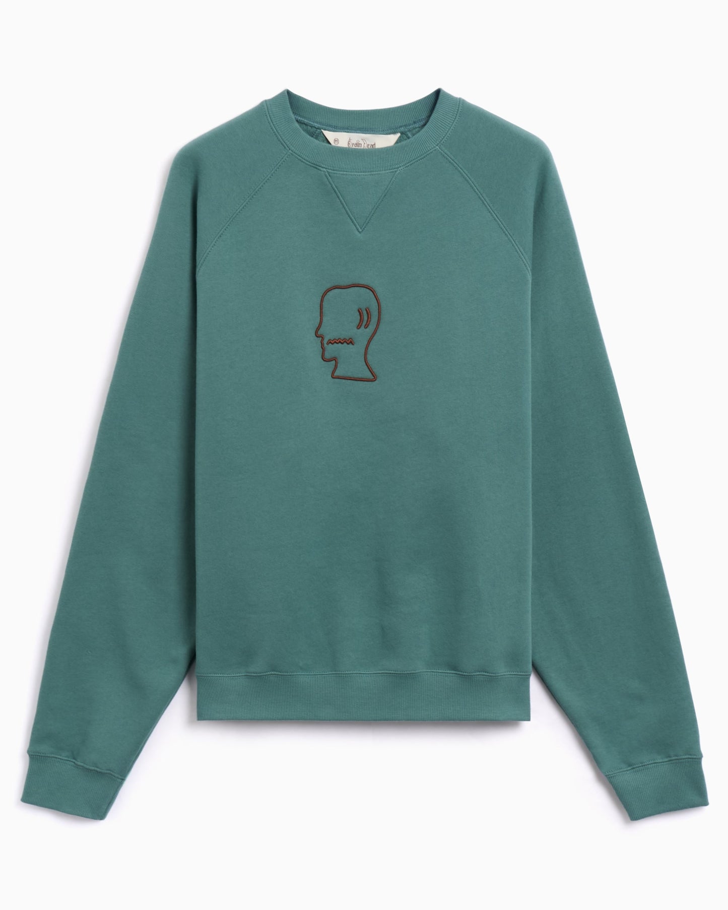 Sudadera con logo Brain Dead Head Raglan para hombre