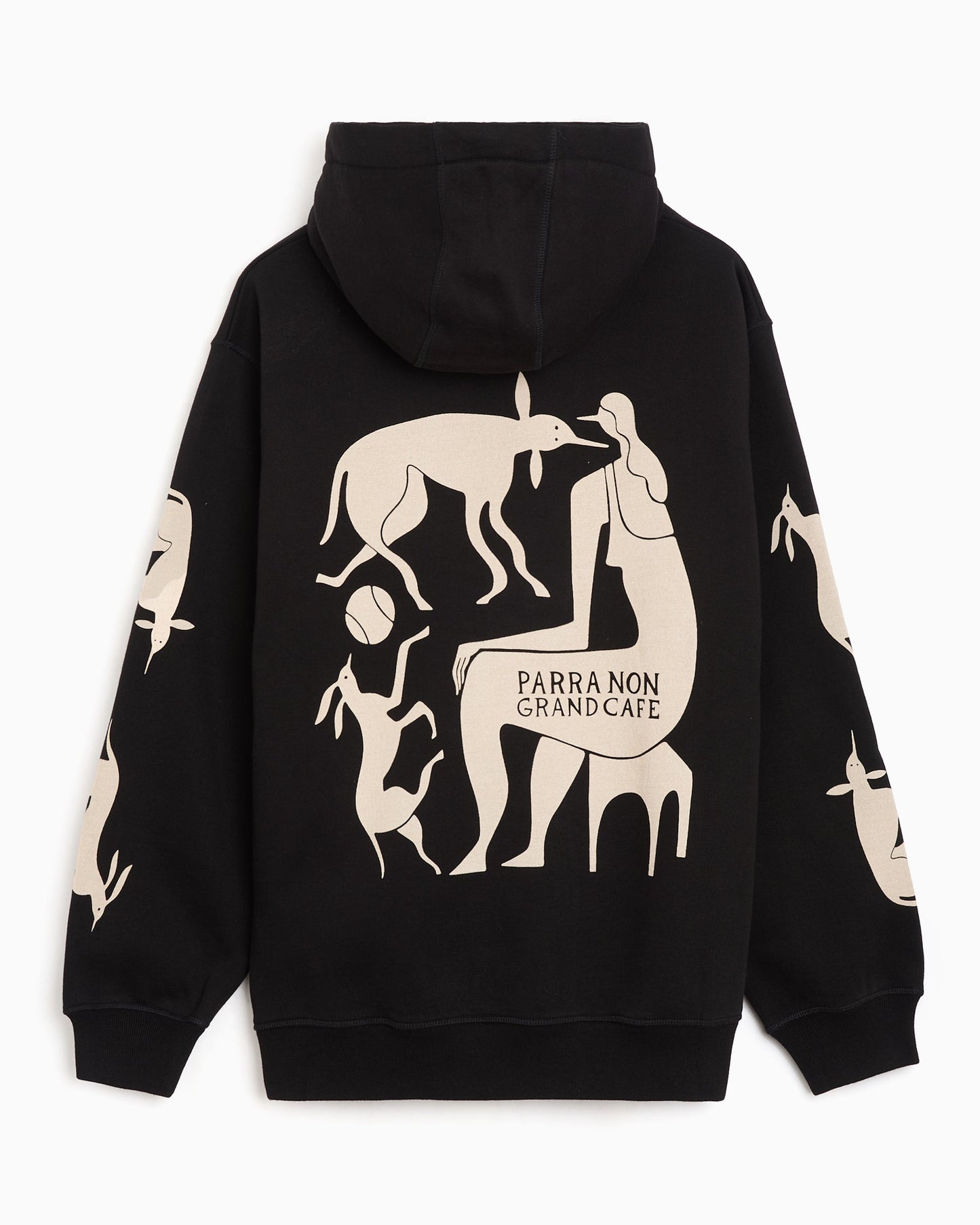 Sudadera con capucha con gráfico Boxy by Parra Non Grand Cafe para hombre