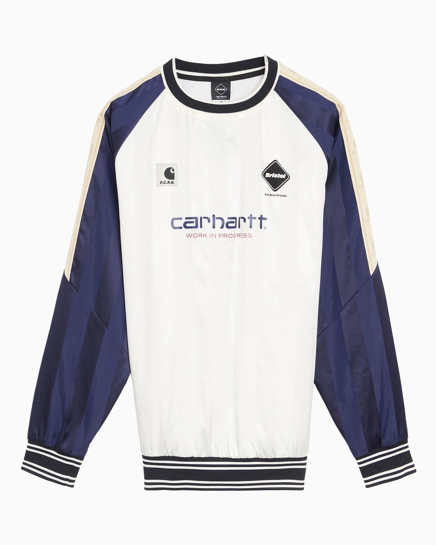 Sudadera de rayas Carhartt WIP x F.C. Real Bristol Warm Up Unisex