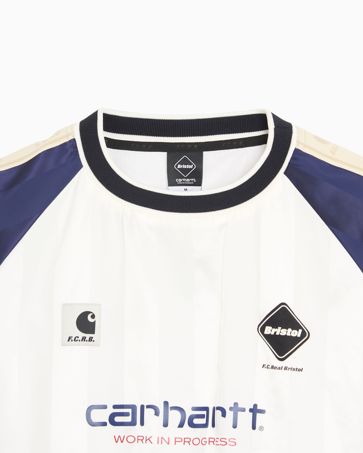 Sudadera de rayas Carhartt WIP x F.C. Real Bristol Warm Up Unisex