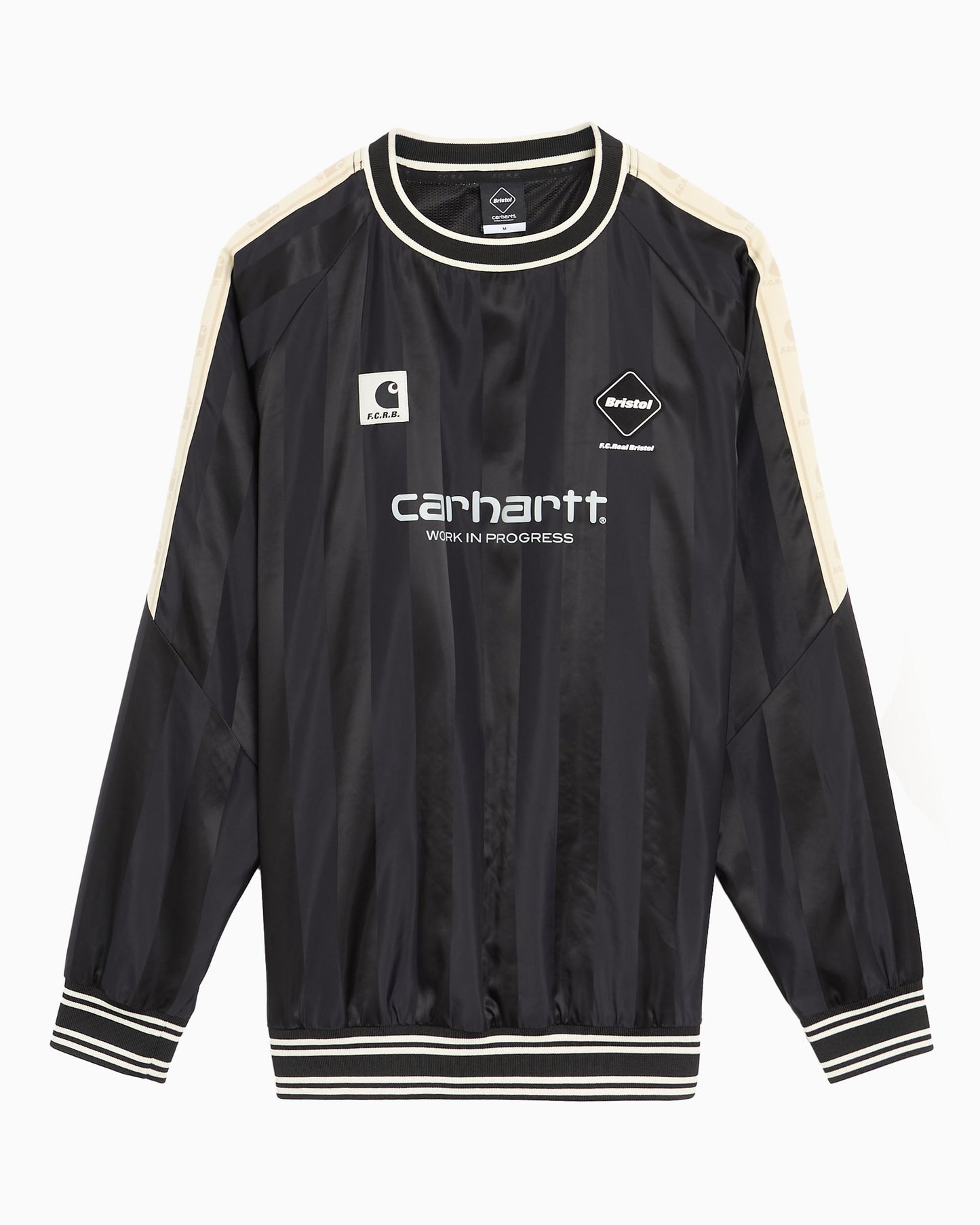 Sudadera de rayas Carhartt WIP x F.C. Real Bristol Warm Up Unisex