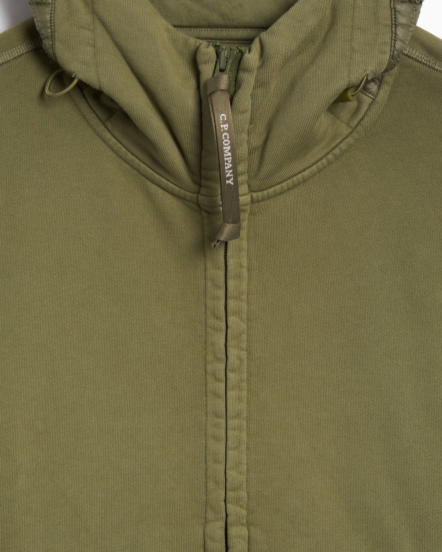 Sudadera con cremallera CP Company Diagonal Raised Fleece para hombre