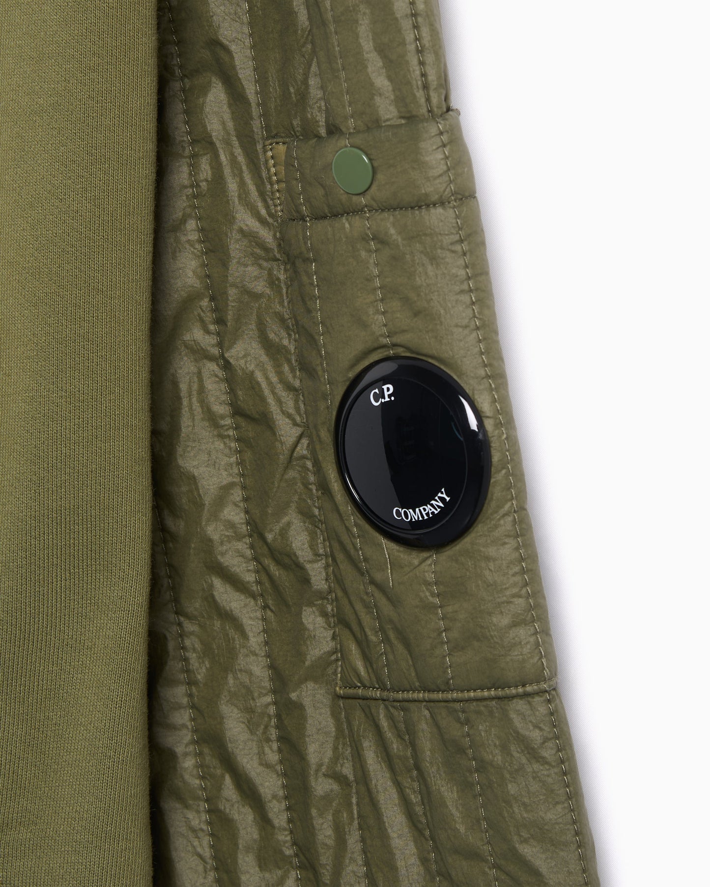 Sudadera con cremallera CP Company Diagonal Raised Fleece para hombre