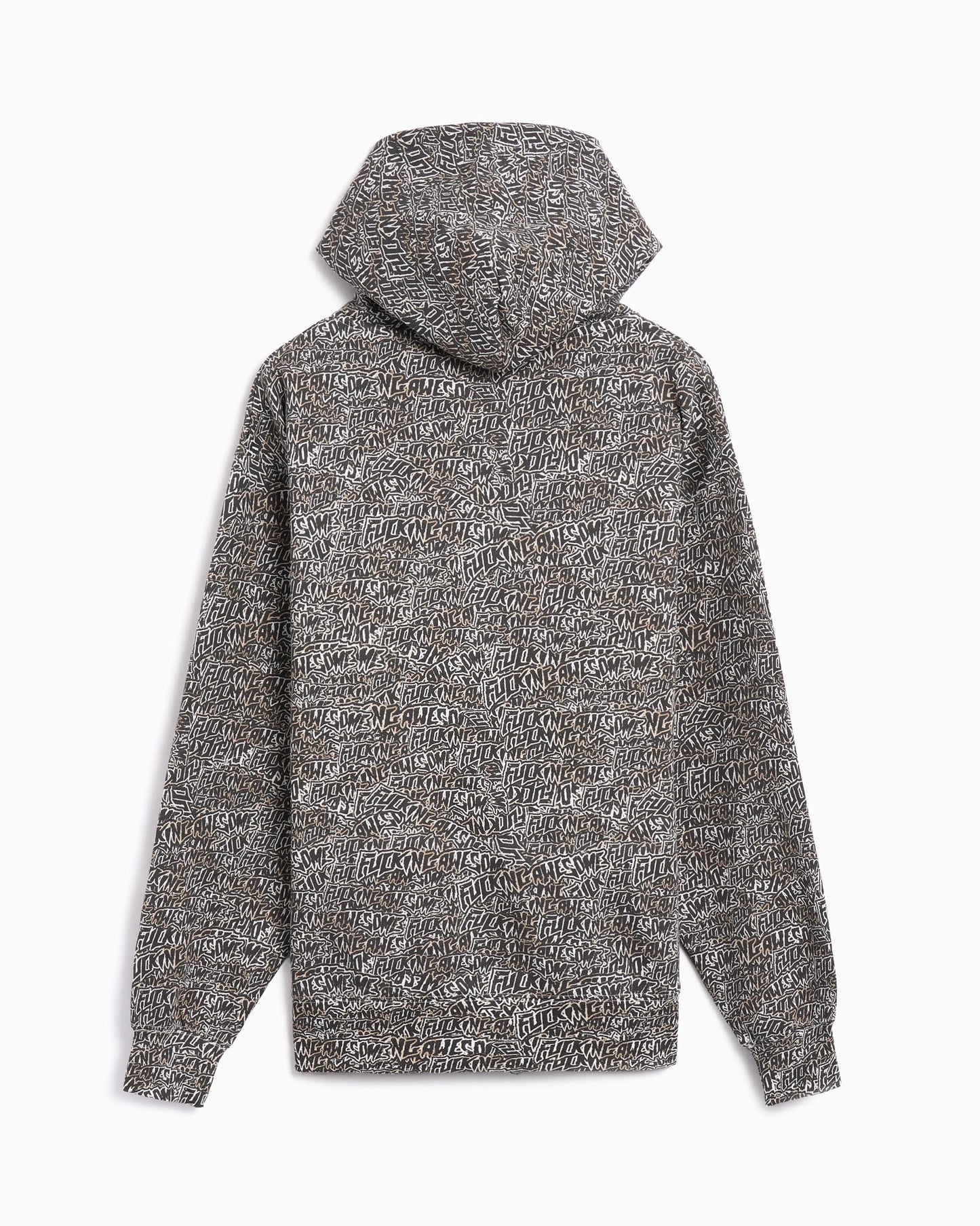 Sudadera con cremallera Fucking Awesome Burnt Sticker Stamp para hombre