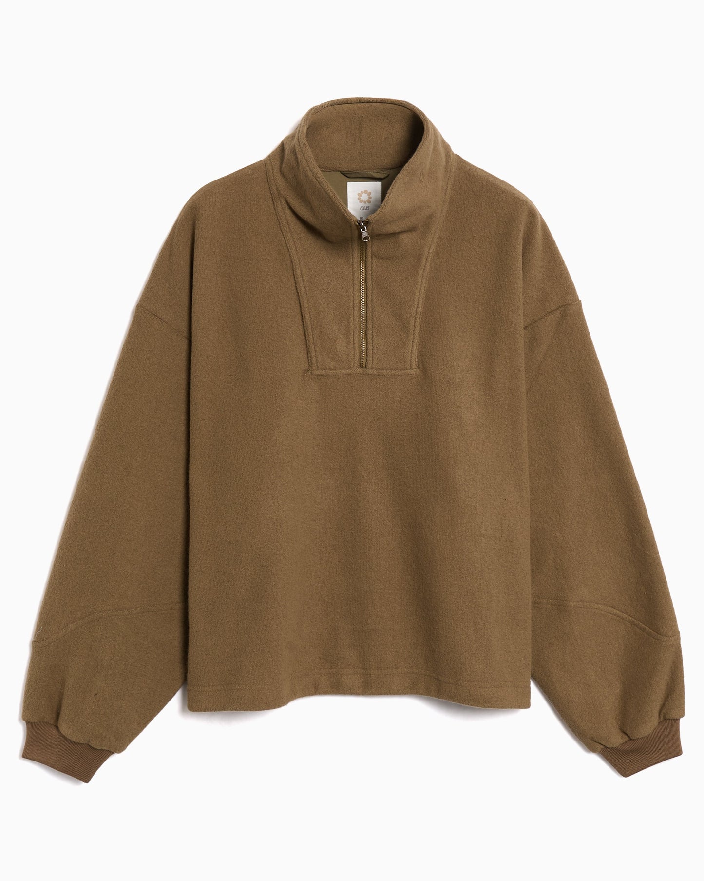 Sudadera Half Zip Boxy gander Stevenson Smock Unisex