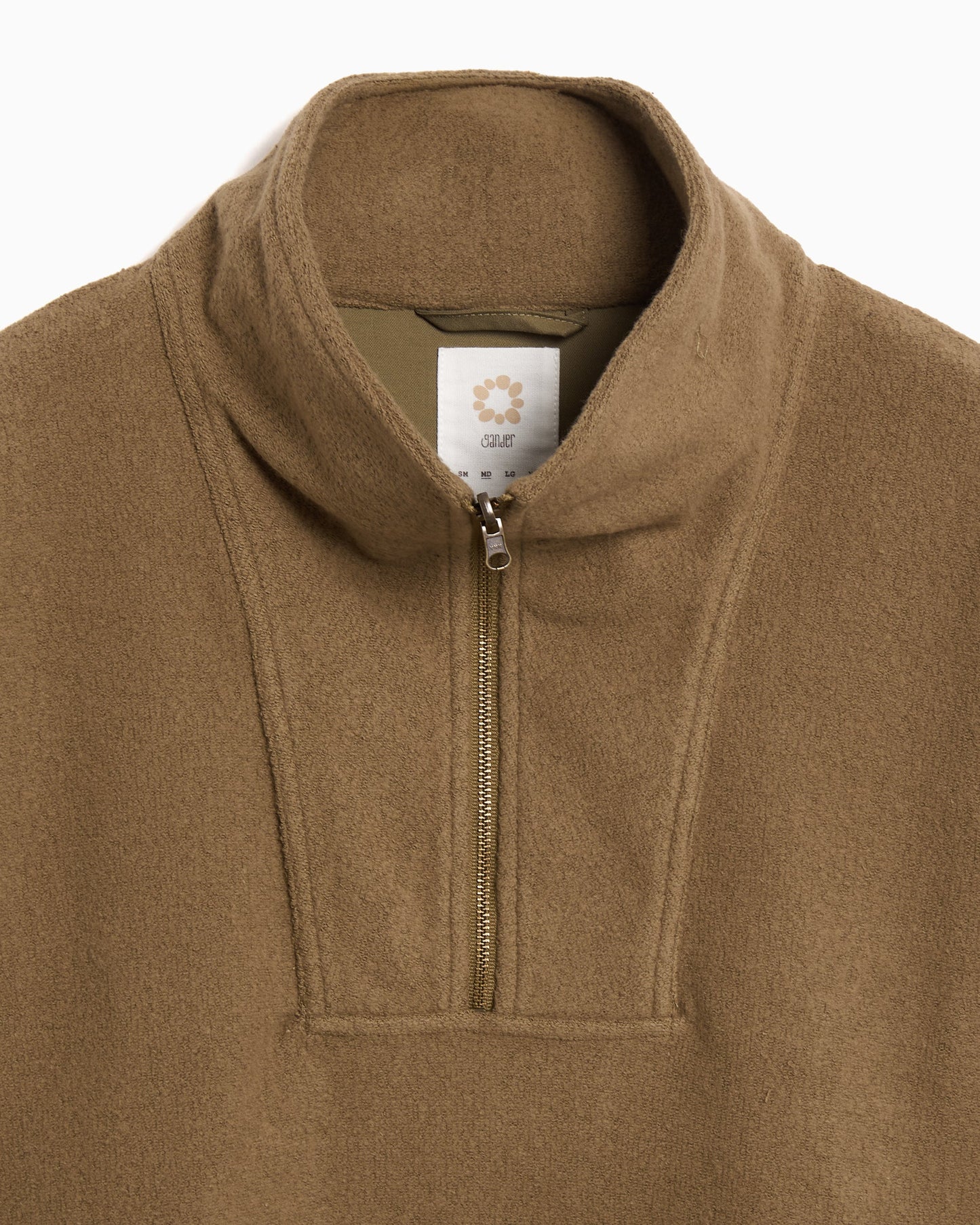 Sudadera Half Zip Boxy gander Stevenson Smock Unisex