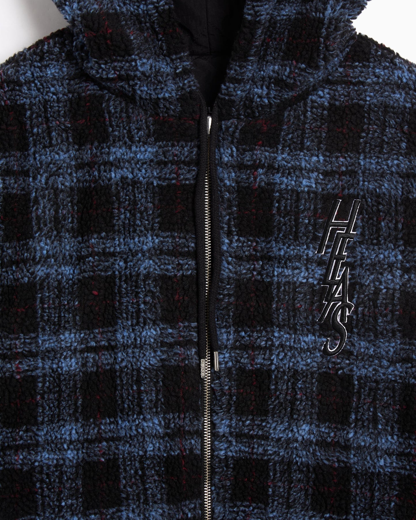 Sudadera con cremallera de cuadros Relaxed Hélas. Ocaro para hombre