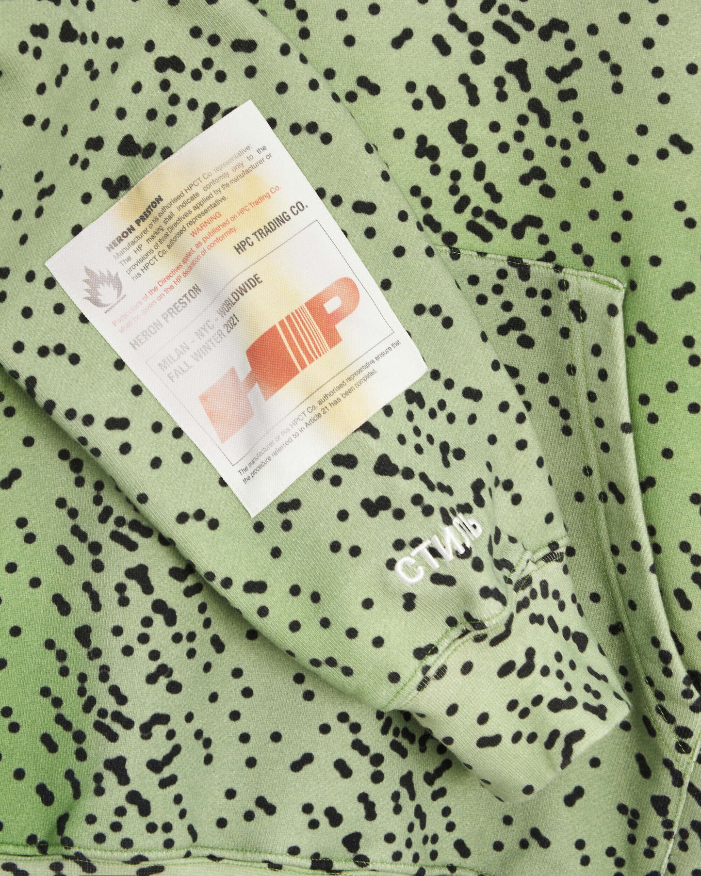 Sudadera con capucha Heron Preston Dots H.Trading Men's Hoodie para hombre