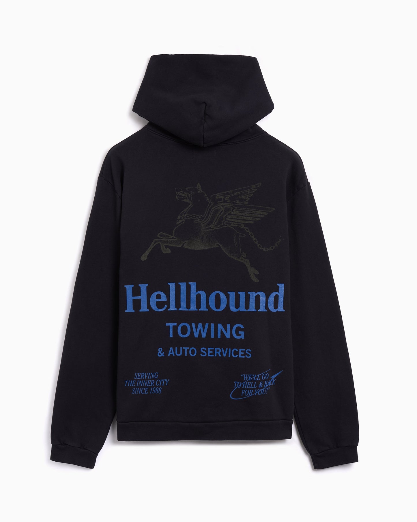 Sudadera con capucha con gráfico Relaxed Honor The Gift® Hellhound Towing para hombre