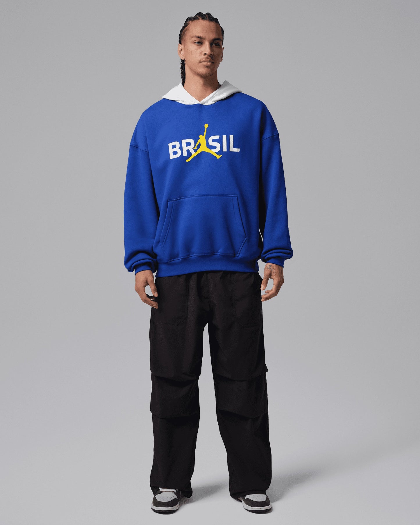 Sudadera con capucha con logo Oversize Jordan Brooklyn Brasil para hombre