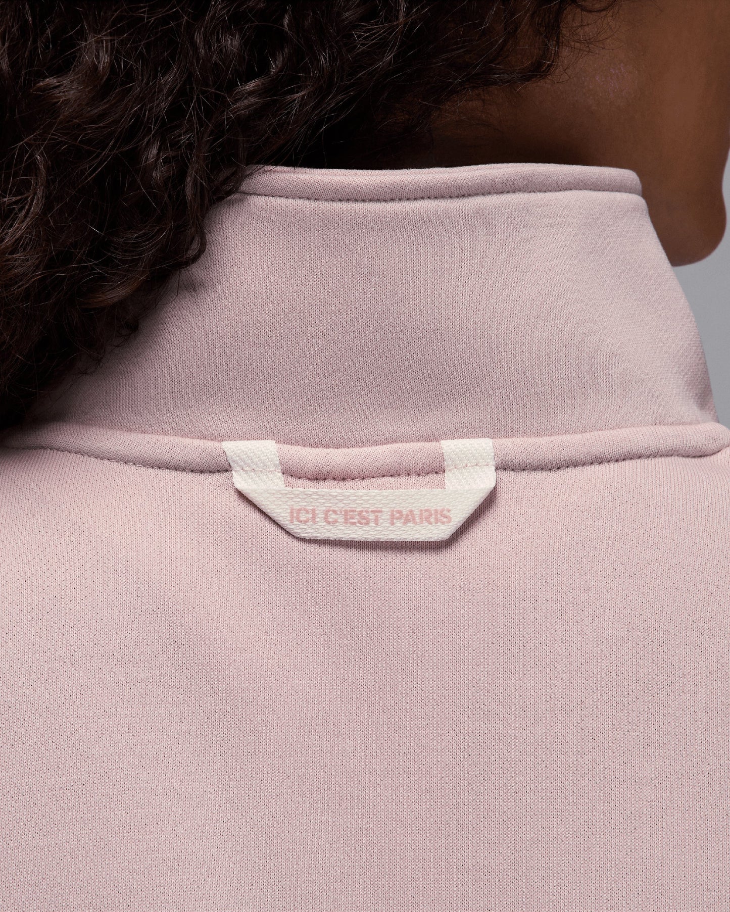 Sudadera Half Zip con logo Jordan x PSG Fleece para mujer
