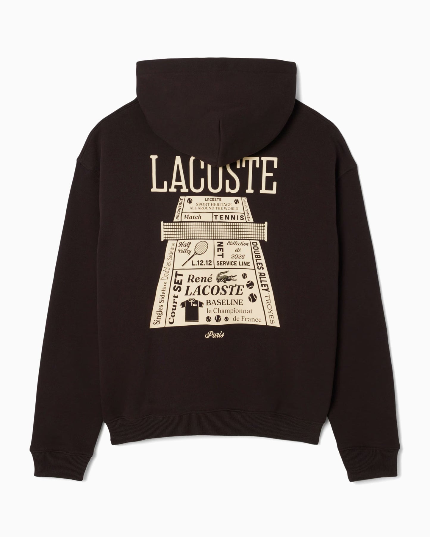 Sudadera con capucha con gráfico Oversize Lacoste para hombre