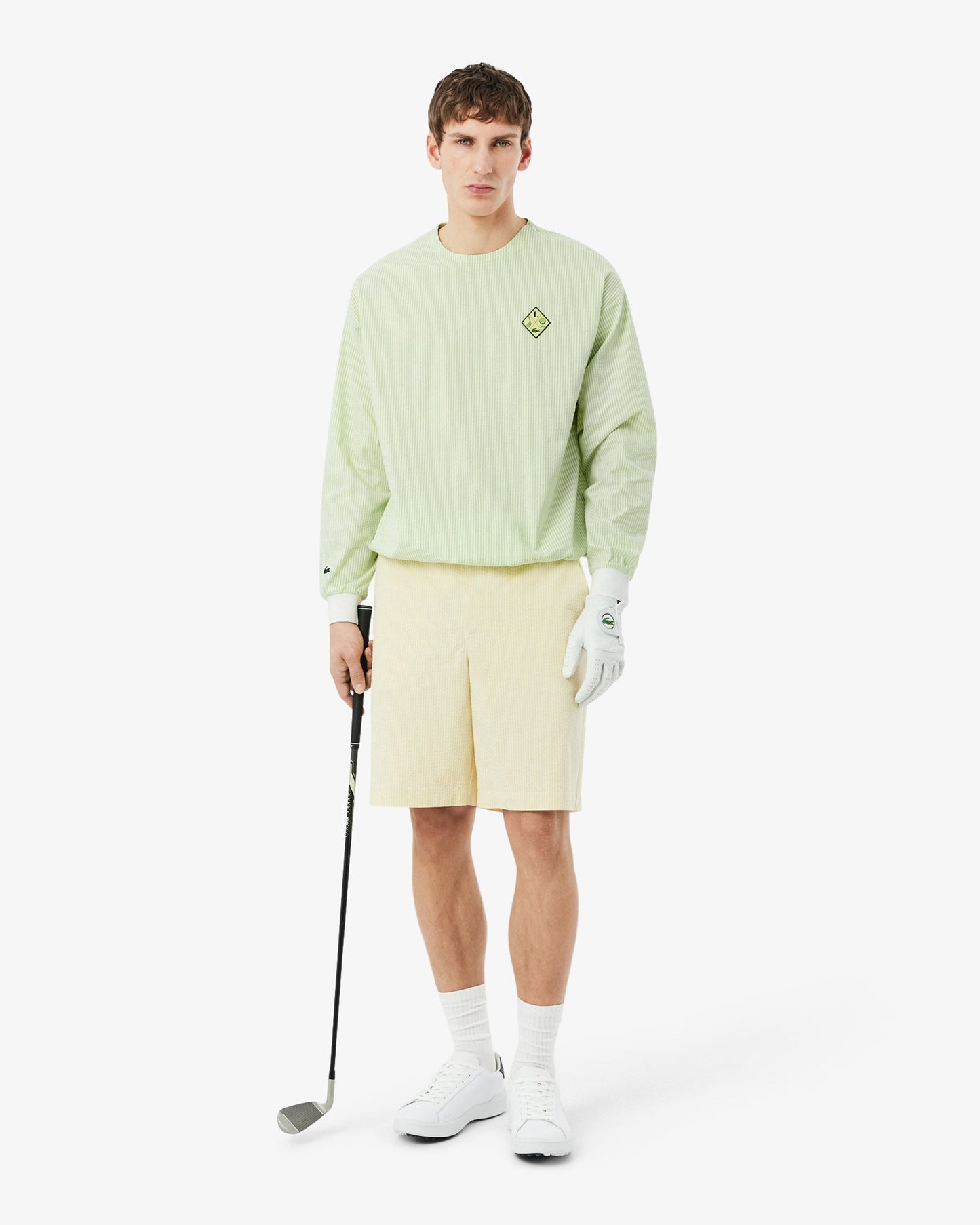Sudadera de rayas Relaxed Lacoste Ultra Dry para hombre