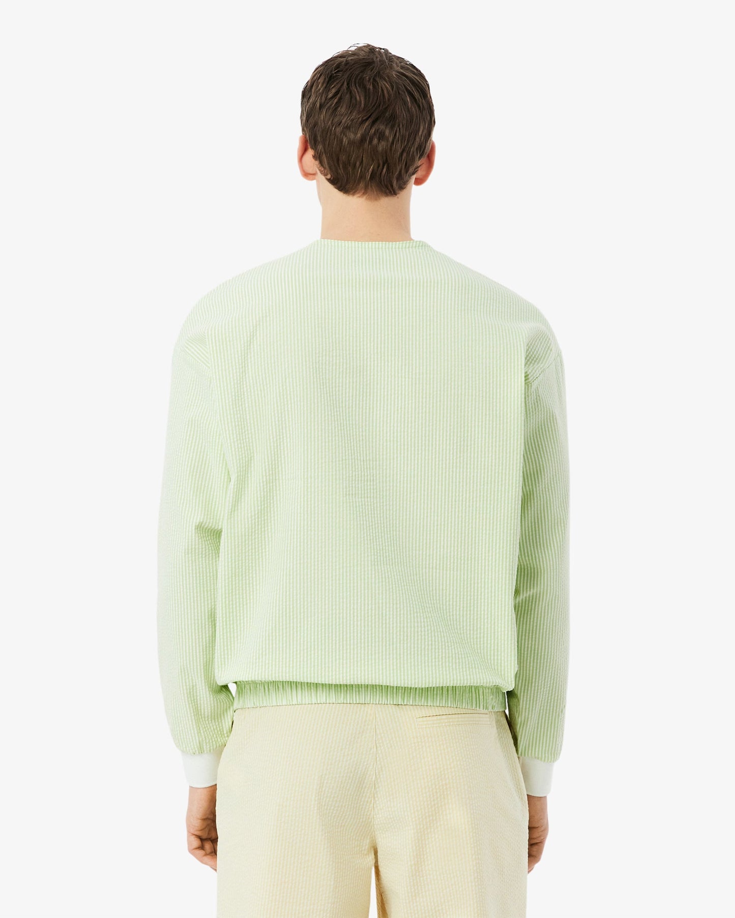 Sudadera de rayas Relaxed Lacoste Ultra Dry para hombre