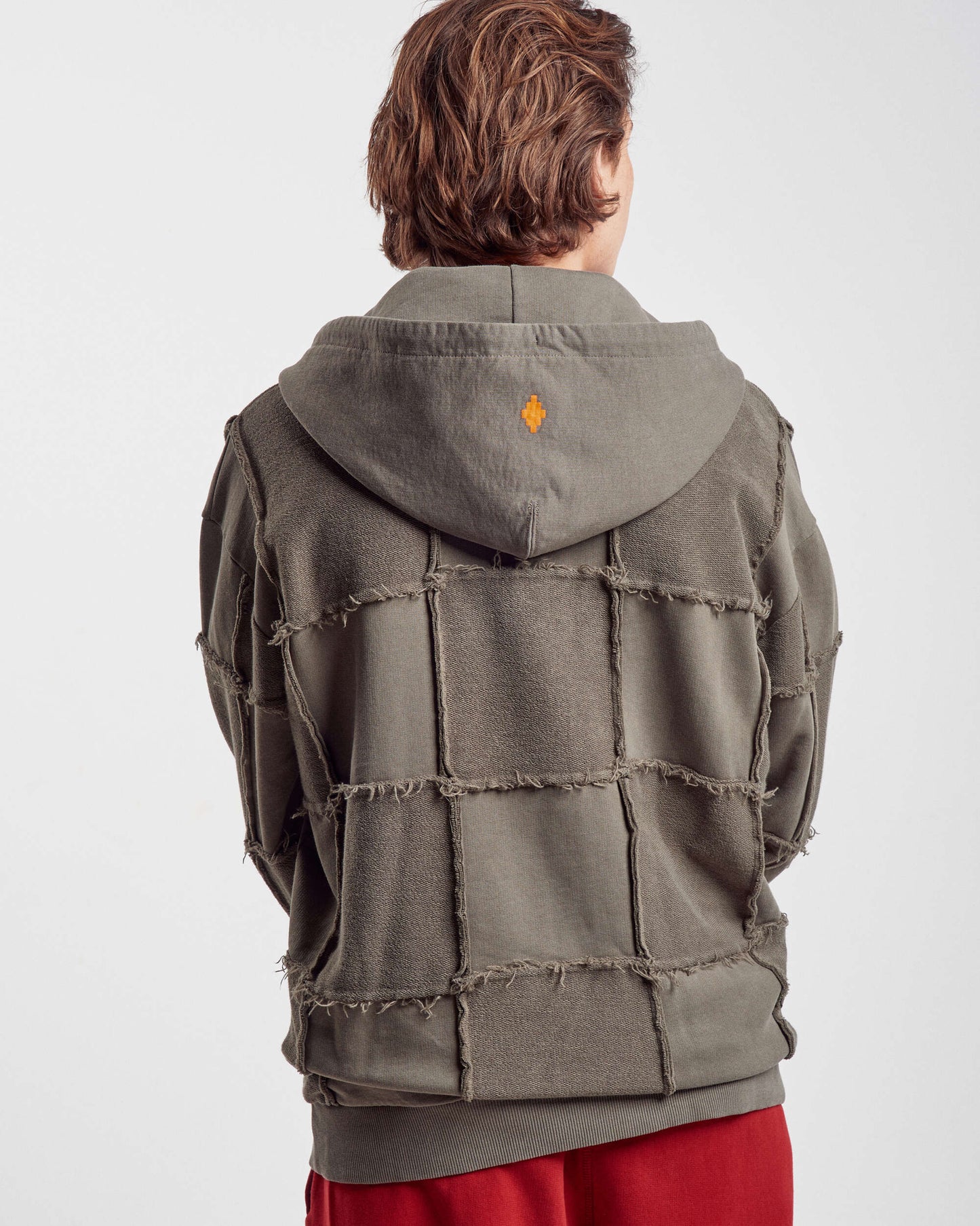 Sudadera con capucha Marcelo Burlon Logo Check Over Full Zip Men's Hoodie para hombre