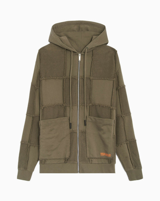 Sudadera con capucha Marcelo Burlon Logo Check Over Full Zip Men's Hoodie para hombre