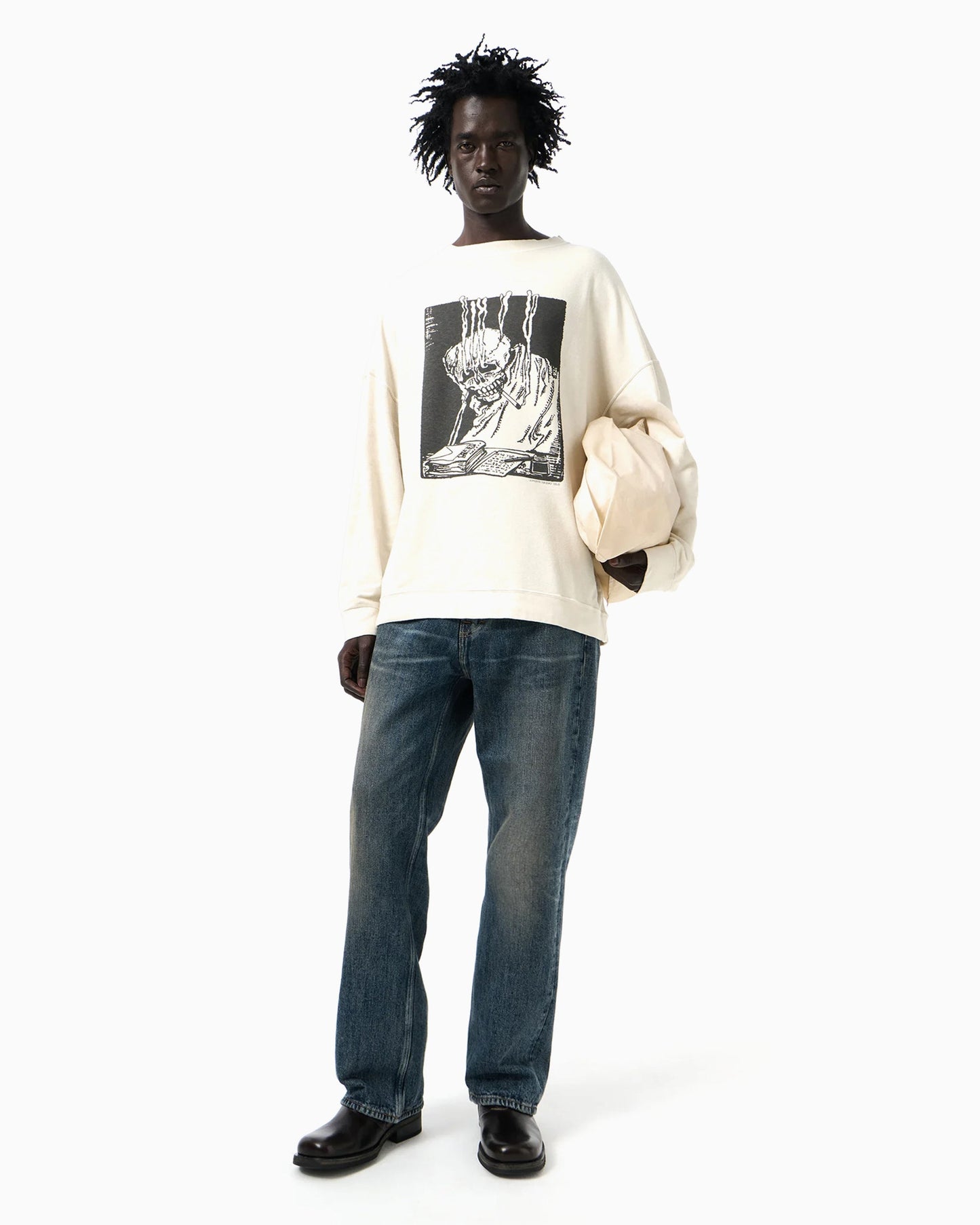 Sudadera con gráfico Oversize Our Legacy Angry Fan Mail para hombre