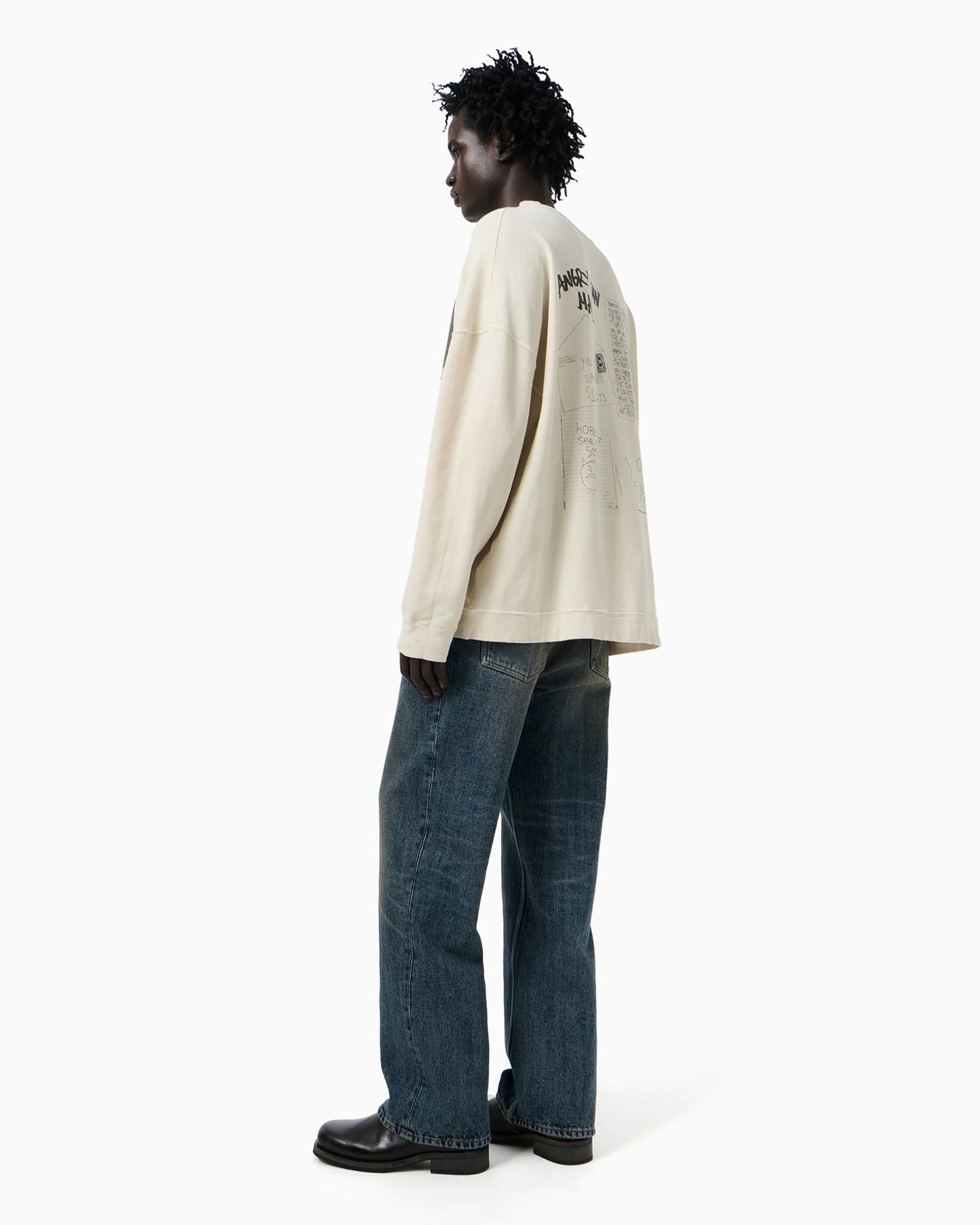 Sudadera con gráfico Oversize Our Legacy Angry Fan Mail para hombre