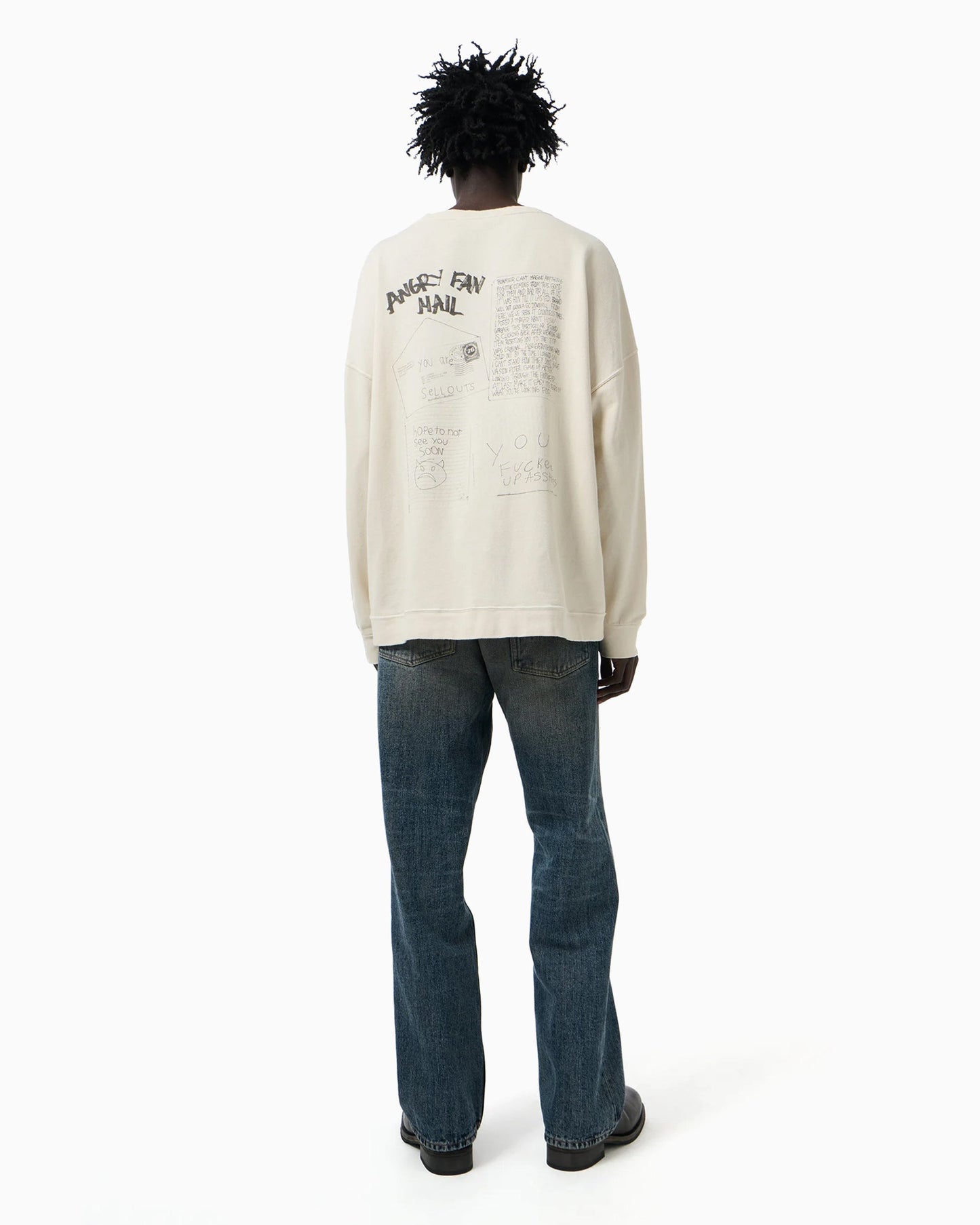 Sudadera con gráfico Oversize Our Legacy Angry Fan Mail para hombre
