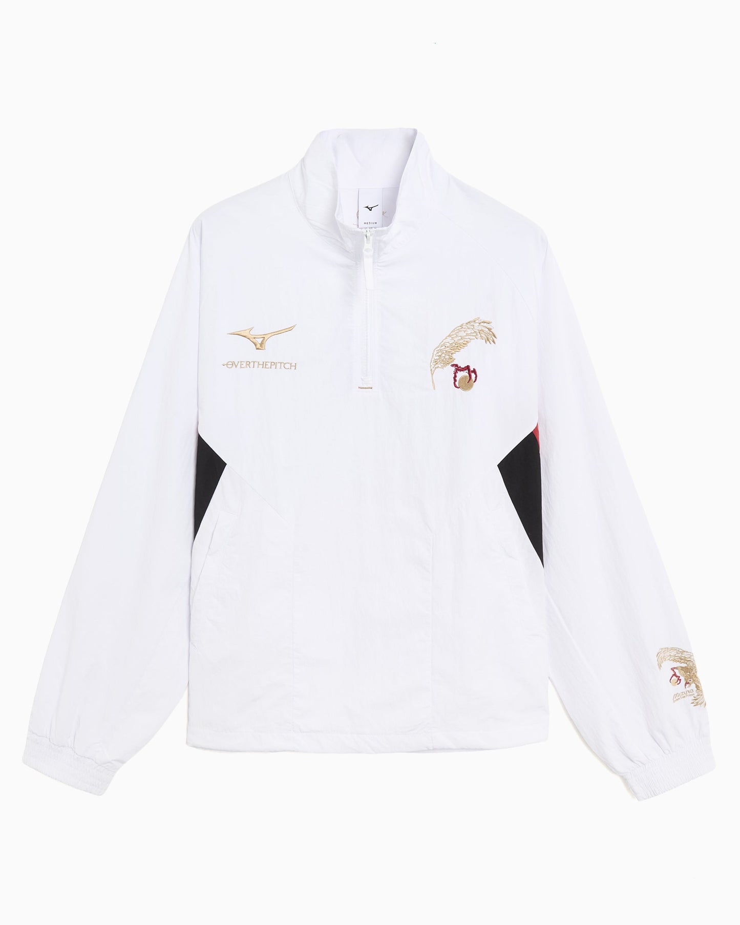 Sudadera Half Zip con logo Relaxed OVER THE PITCH x Mizuno para hombre