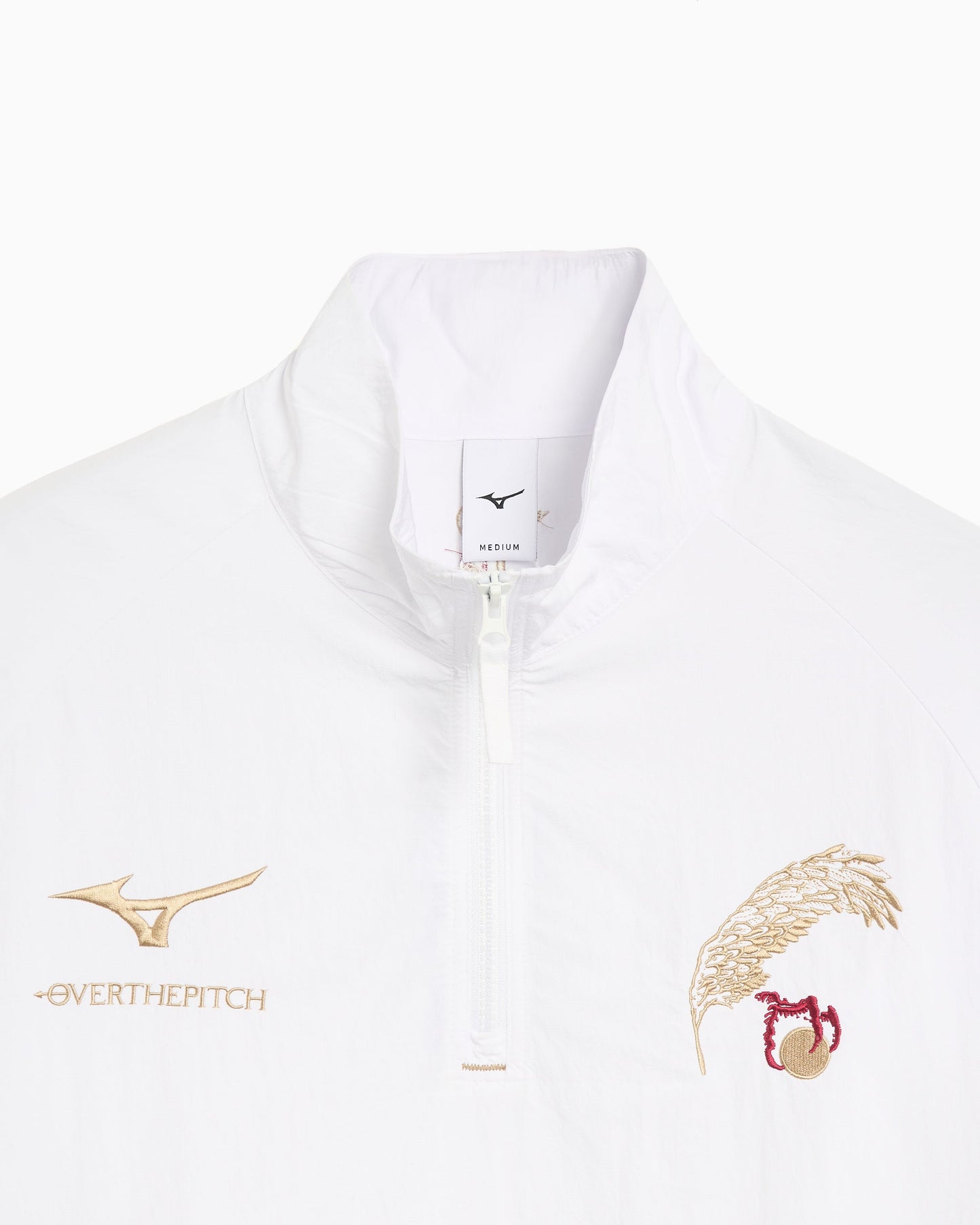 Sudadera Half Zip con logo Relaxed OVER THE PITCH x Mizuno para hombre