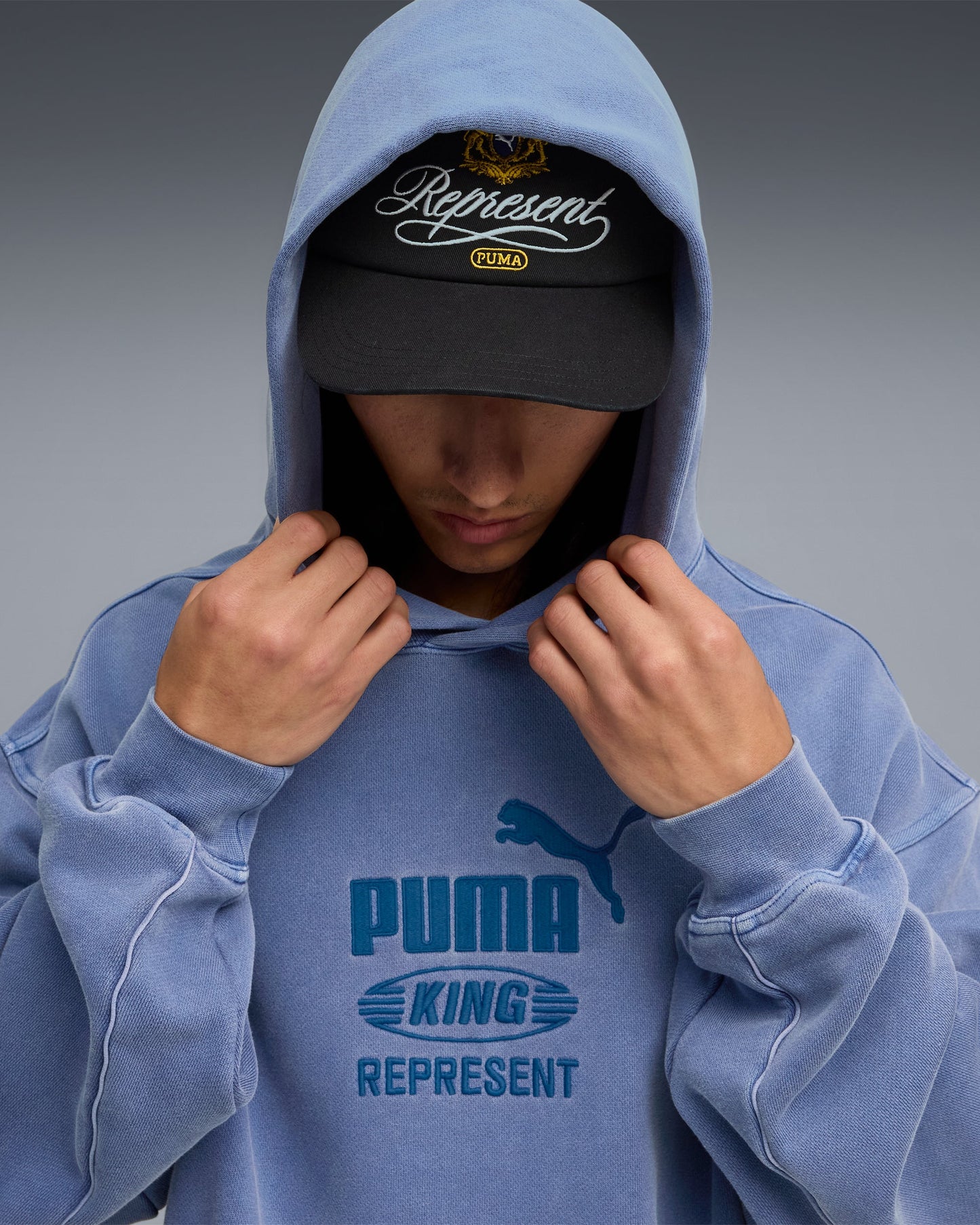 Sudadera con capucha con logo Relaxed Puma x REPRESENT Unisex