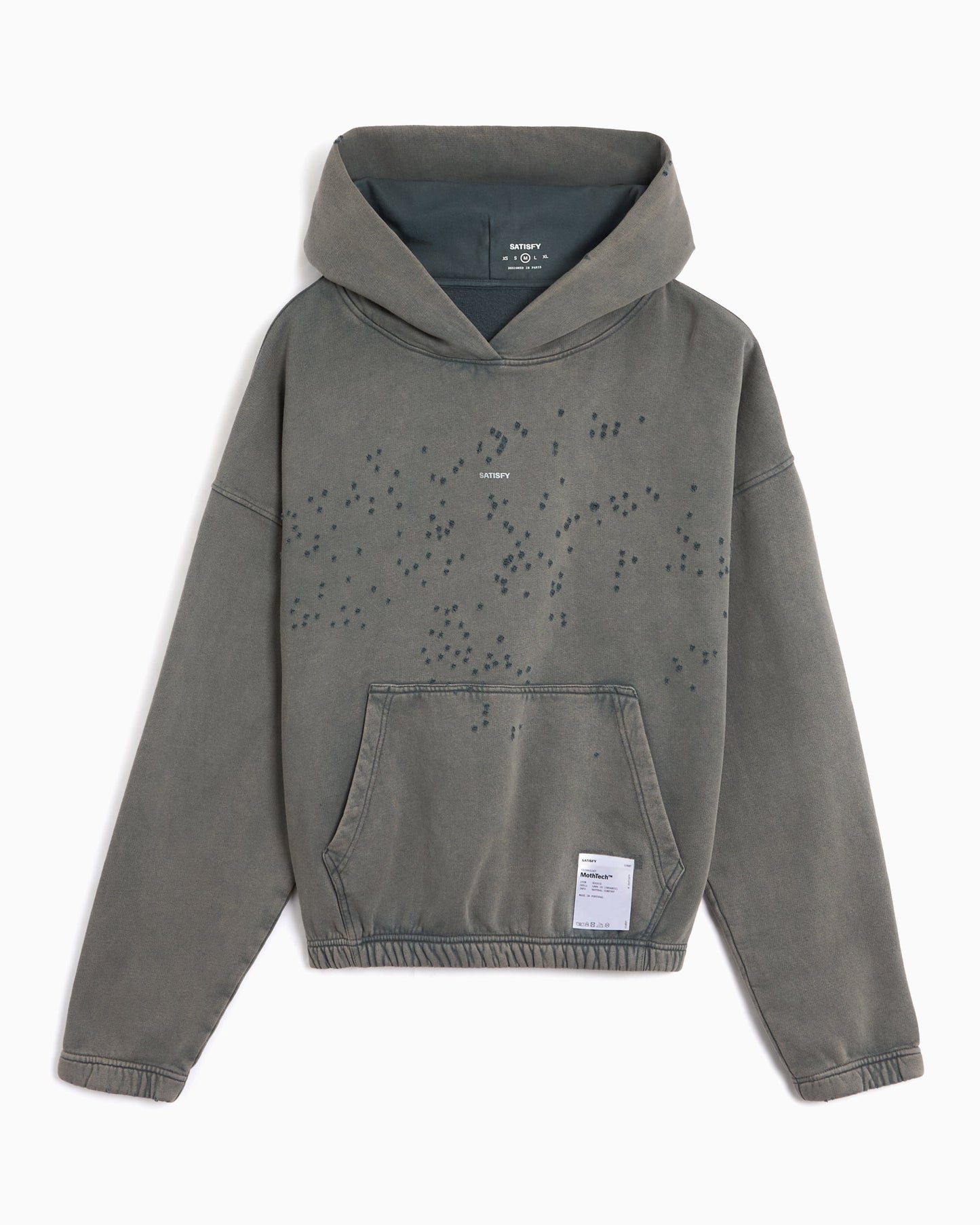 Sudadera con capucha con logo Boxy SATISFY MothTech™ para hombre