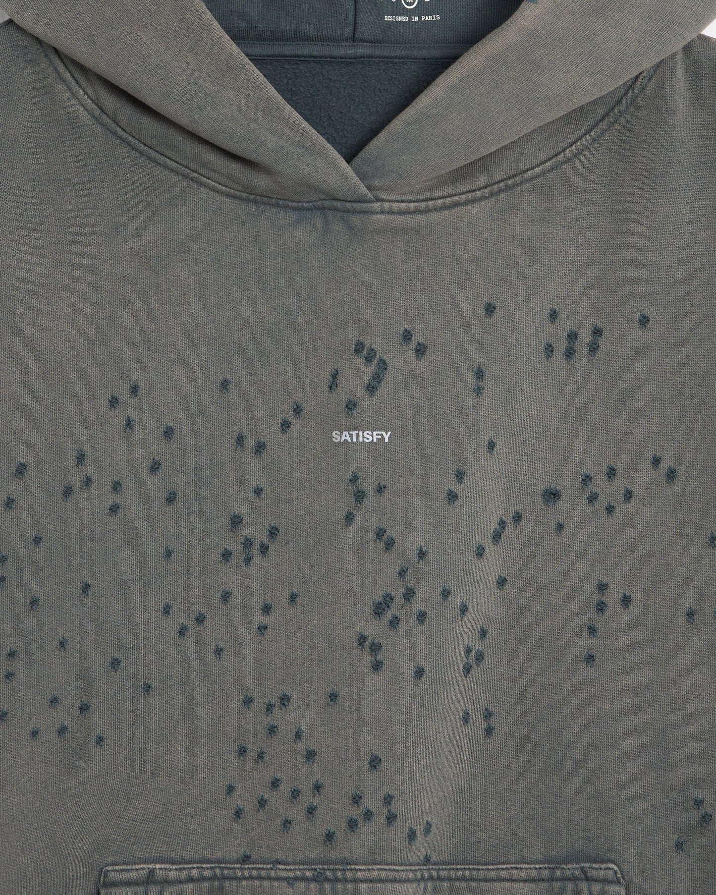 Sudadera con capucha con logo Boxy SATISFY MothTech™ para hombre