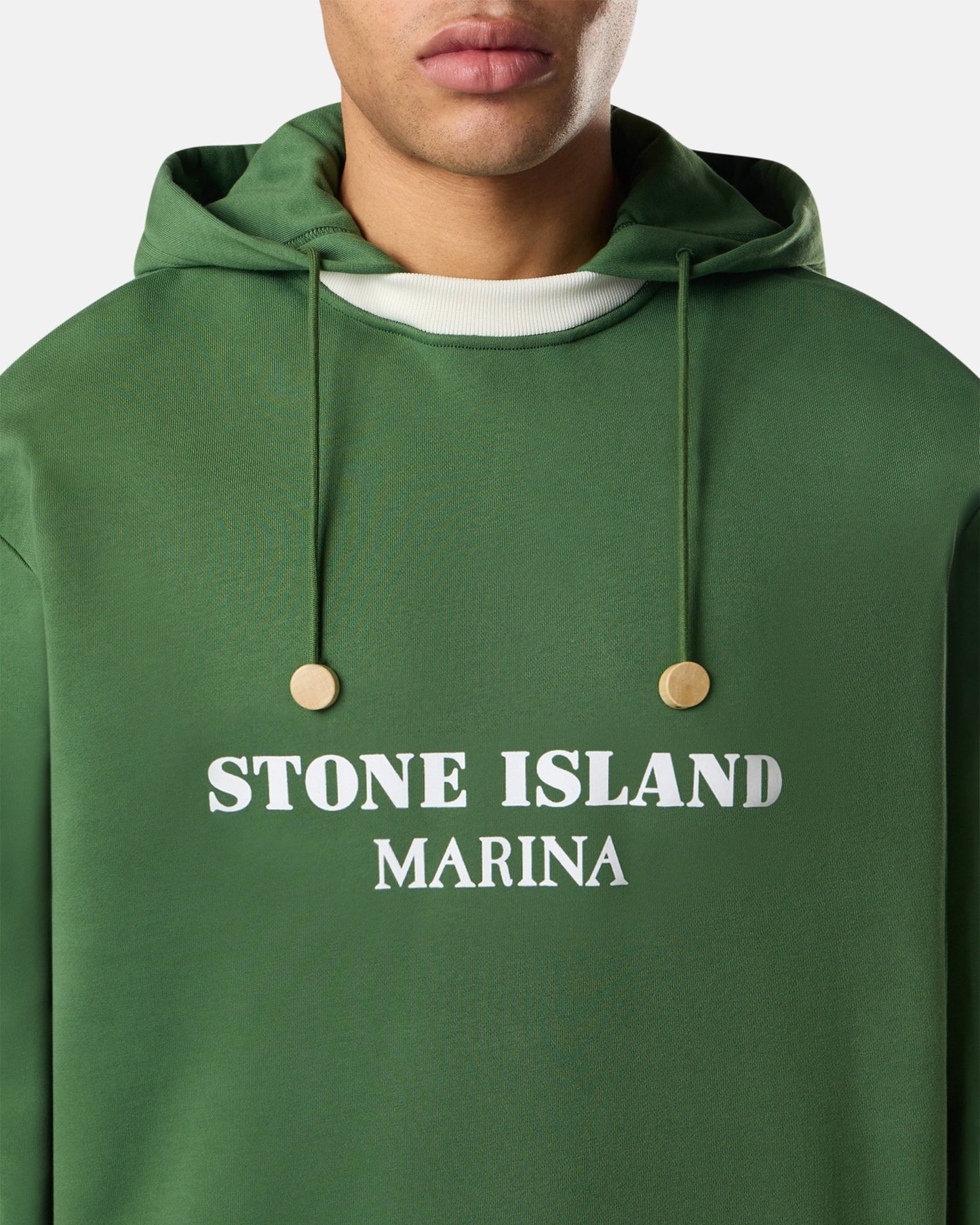 Sudadera con capucha con logo Relaxed Stone Island Marina para hombre
