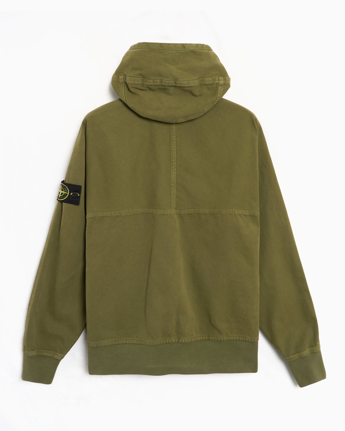 Sudadera con cremallera Oversize Stone Island Panama Cotton "Old" Effect para hombre