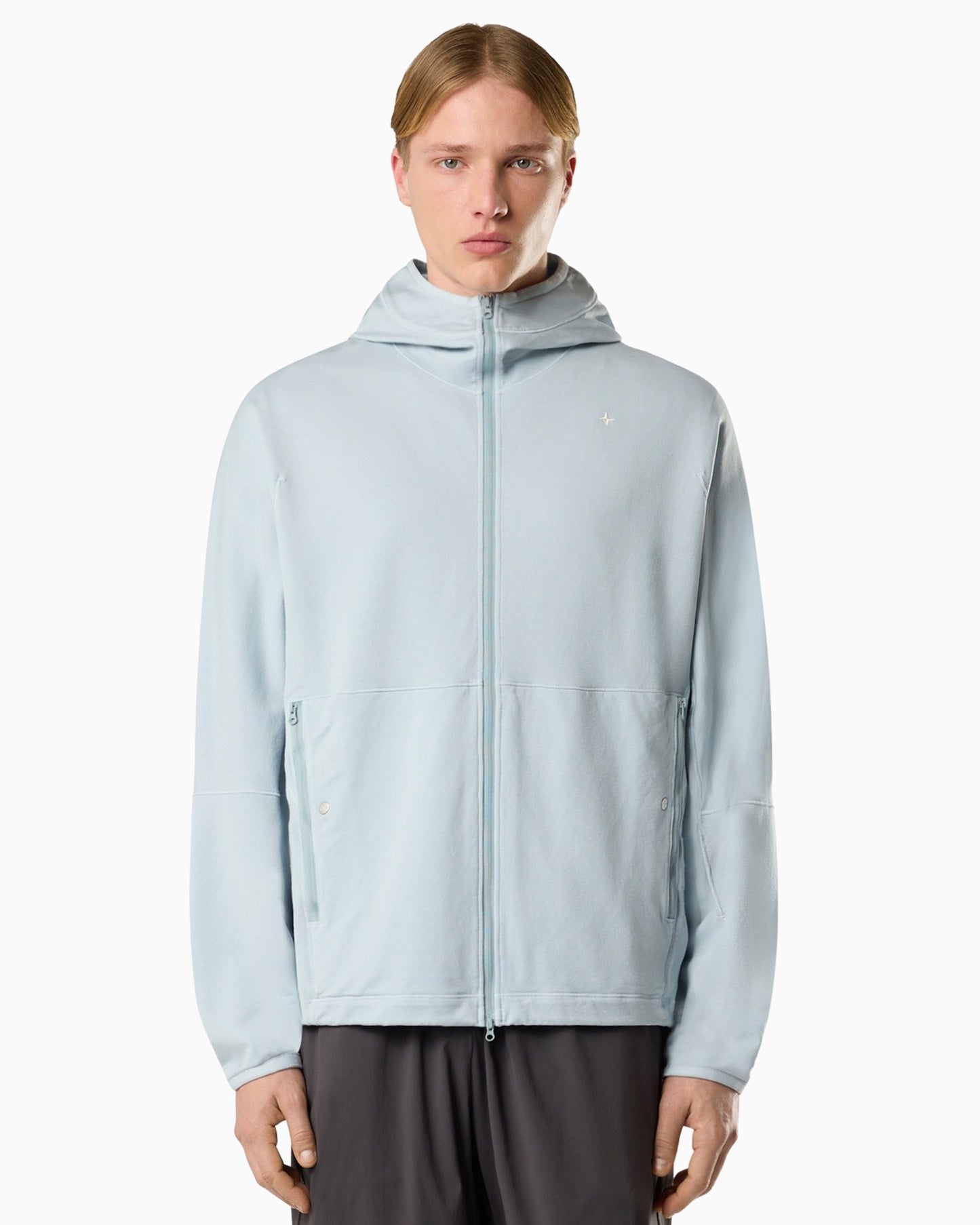 Sudadera con cremallera Con capucha Stone Island Stellina para hombre