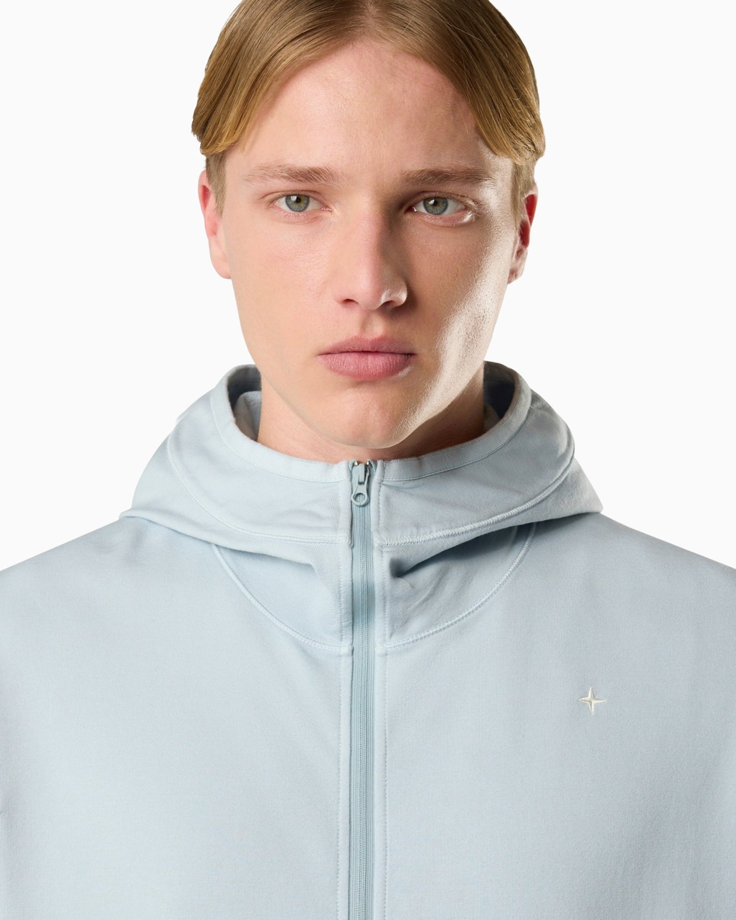 Sudadera con cremallera Con capucha Stone Island Stellina para hombre