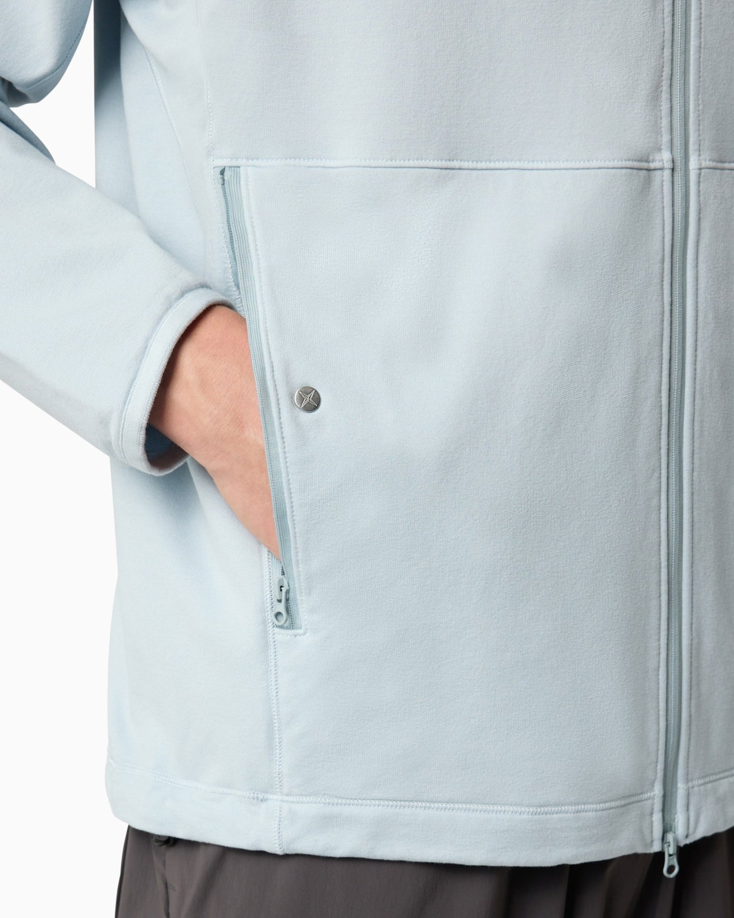 Sudadera con cremallera Con capucha Stone Island Stellina para hombre