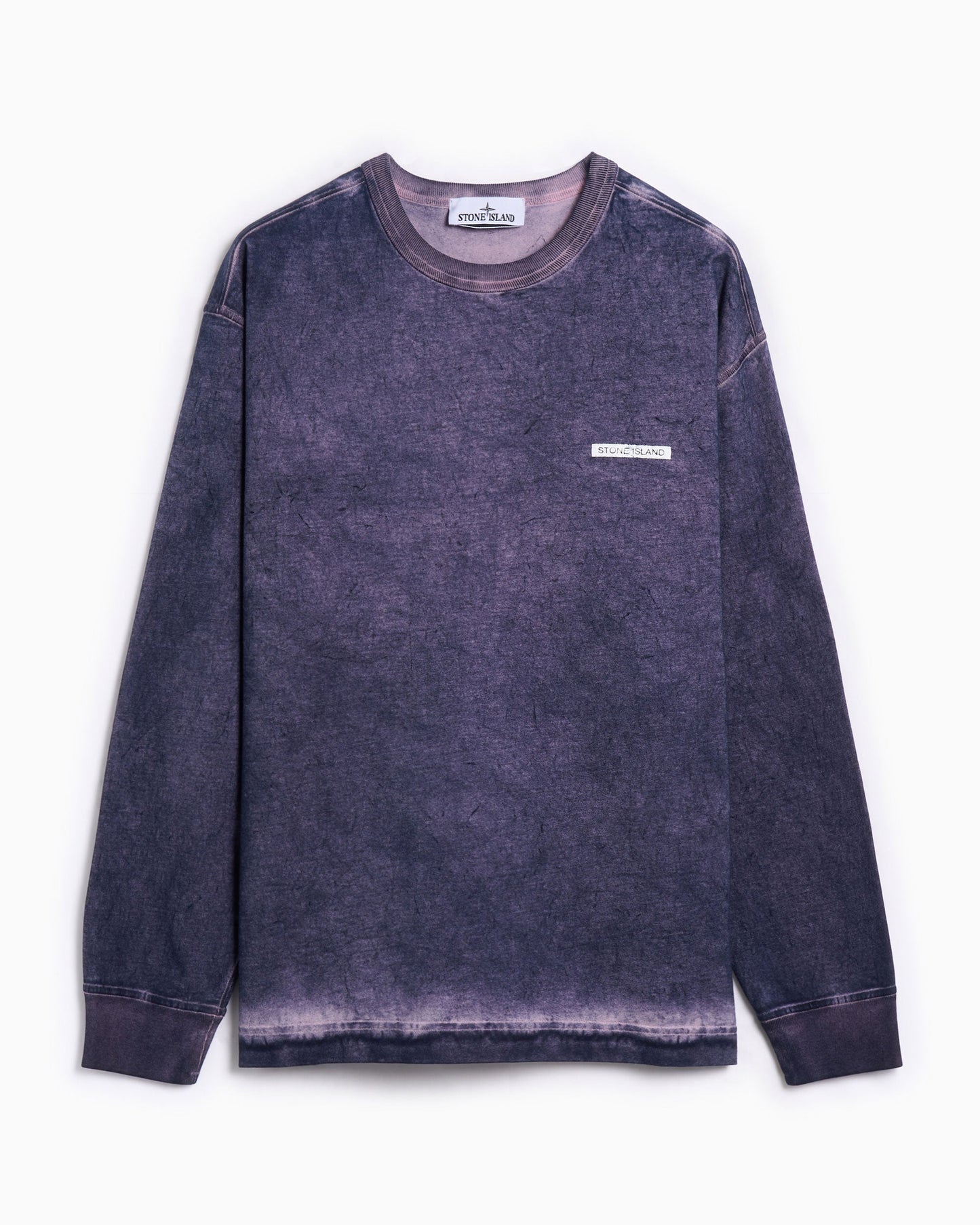 Sudadera con logo Stone Island "Velo" Effect para hombre