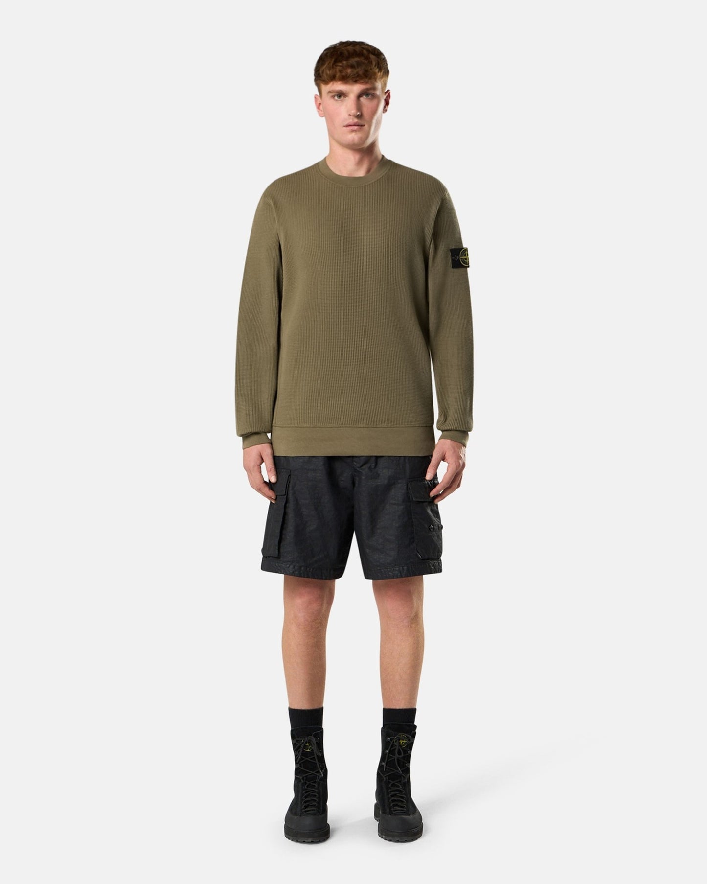 Sudadera Stone Island Waffle para hombre