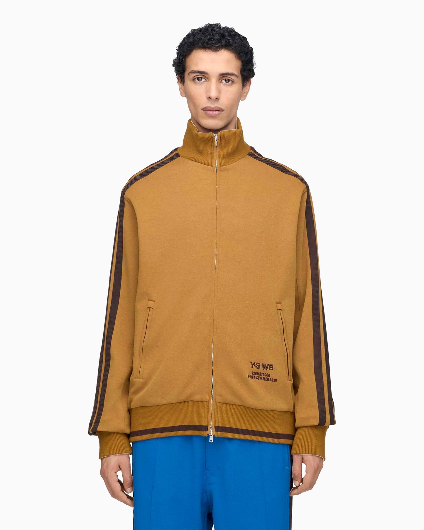 Sudadera con cremallera con logo Y-3 x Wales Bonner para hombre