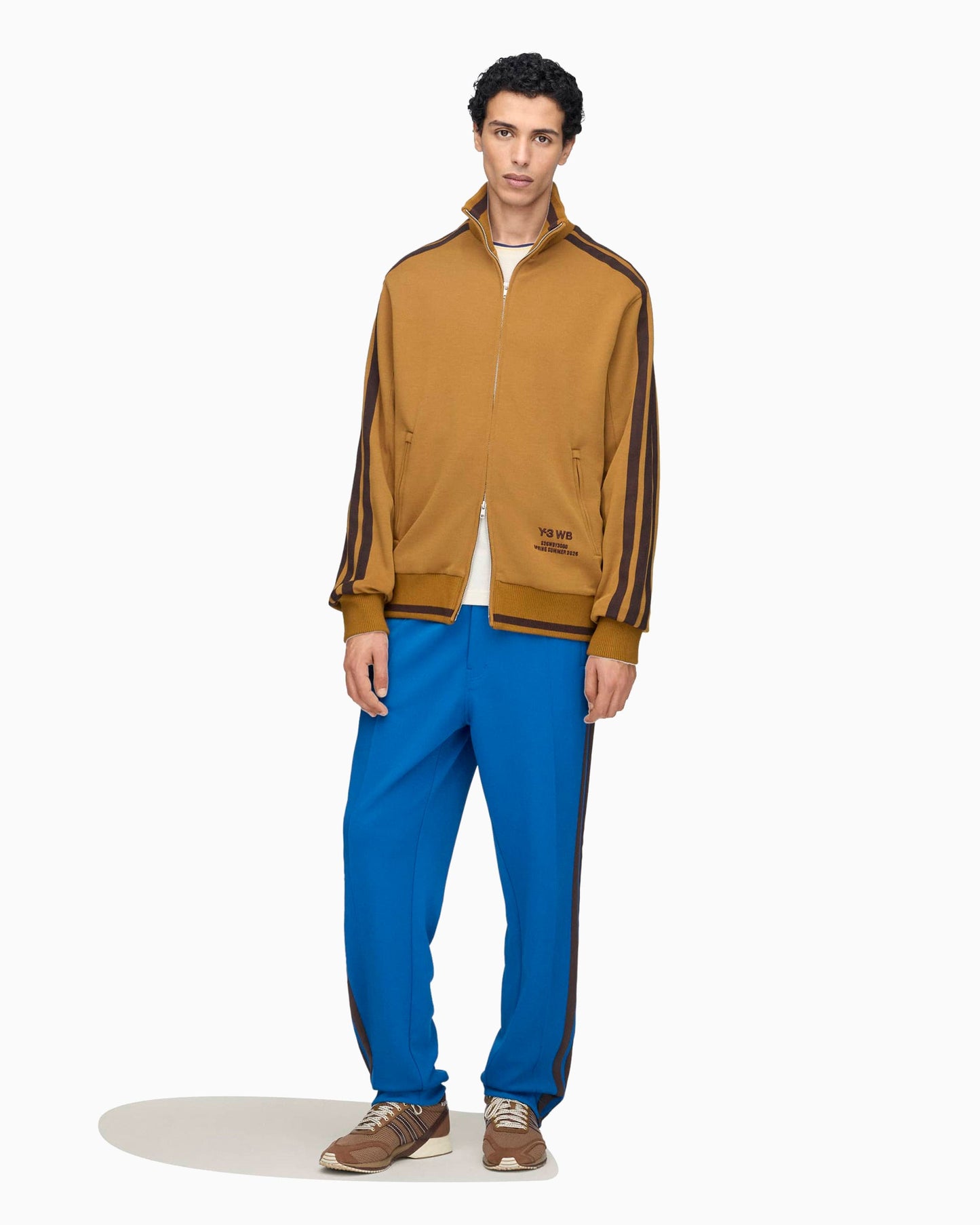 Sudadera con cremallera con logo Y-3 x Wales Bonner para hombre