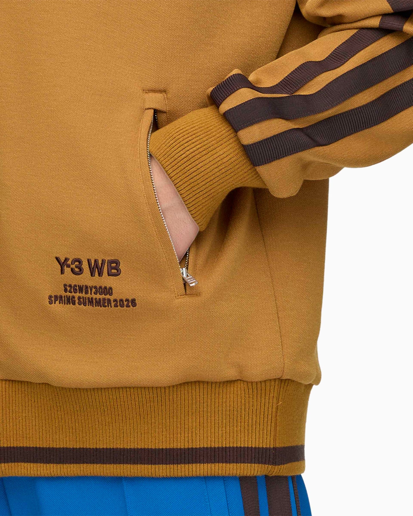 Sudadera con cremallera con logo Y-3 x Wales Bonner para hombre