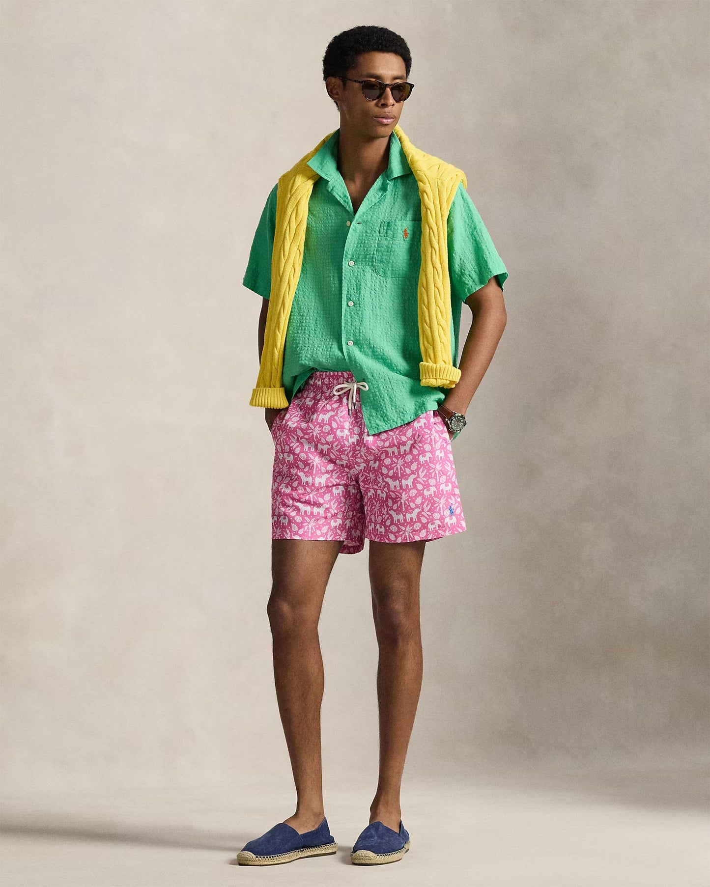 Bañador con gráfico Polo Ralph Lauren Traveler para hombre
