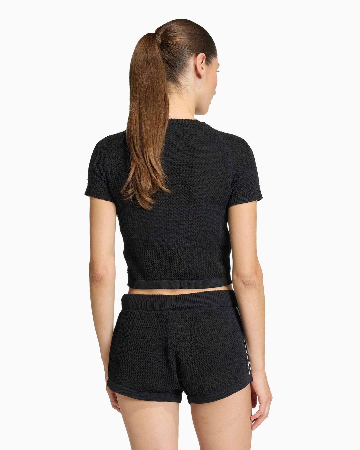 Camiseta Crop adidas Originals Cali Crochet para mujer
