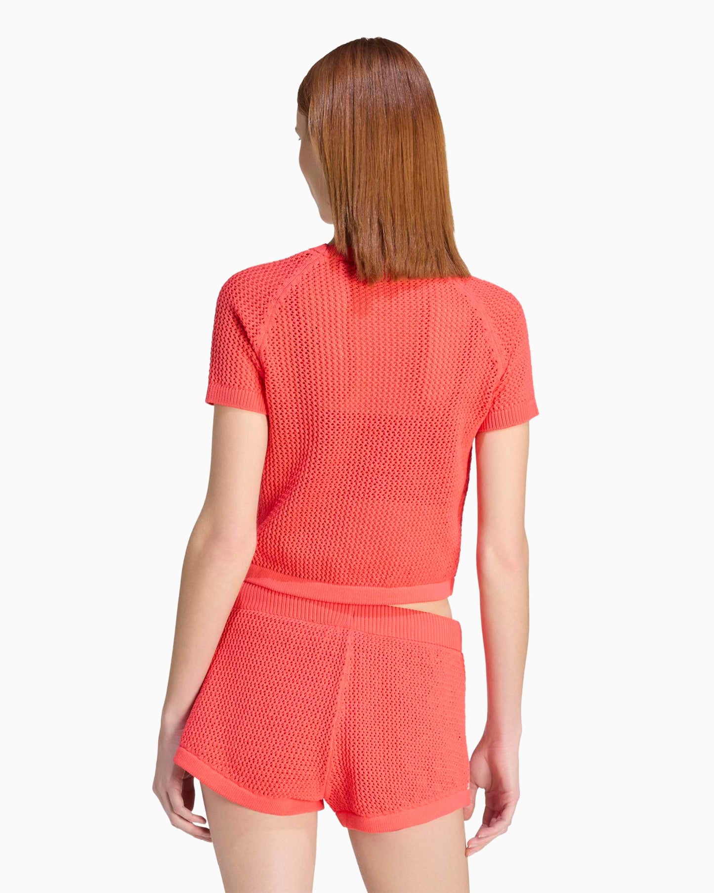 Camiseta Crop adidas Originals Cali Crochet para mujer