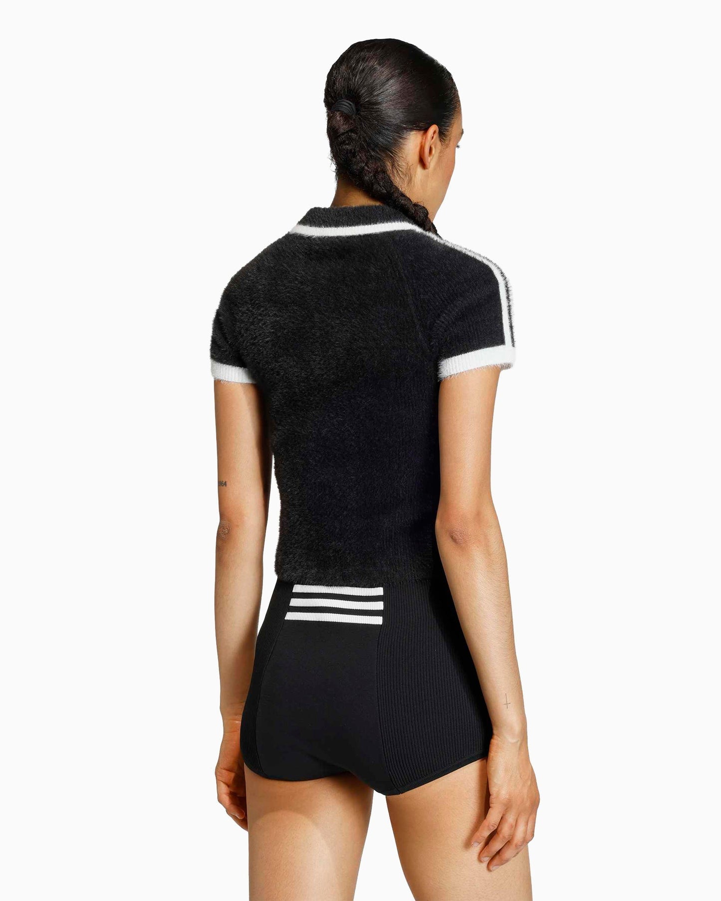 Camiseta Crop adidas Originals Knitted Cali para mujer