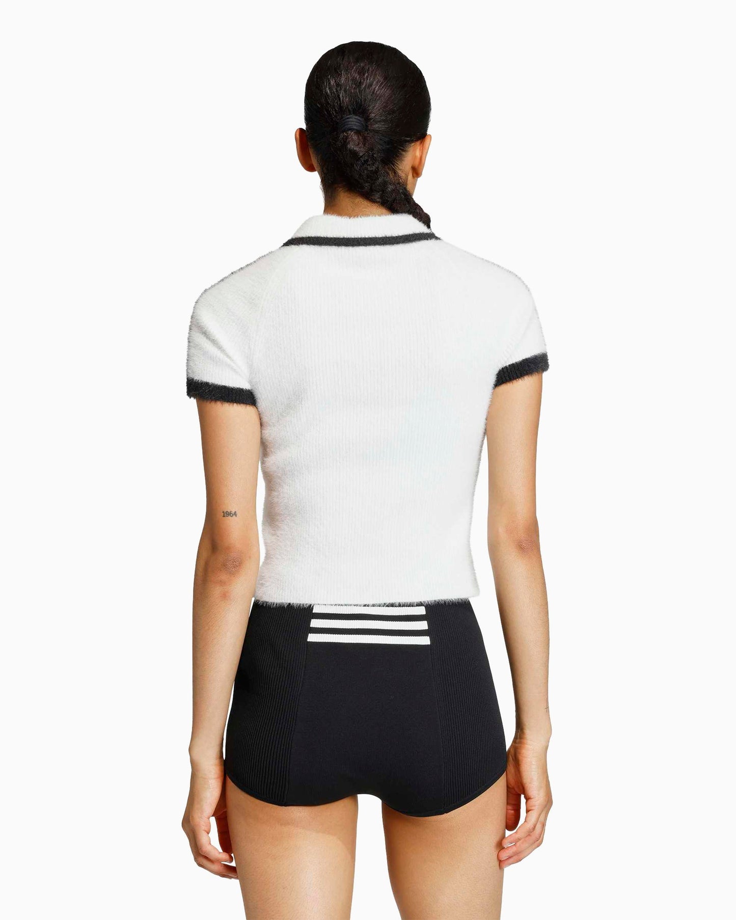 Camiseta Crop adidas Originals Knitted Cali para mujer
