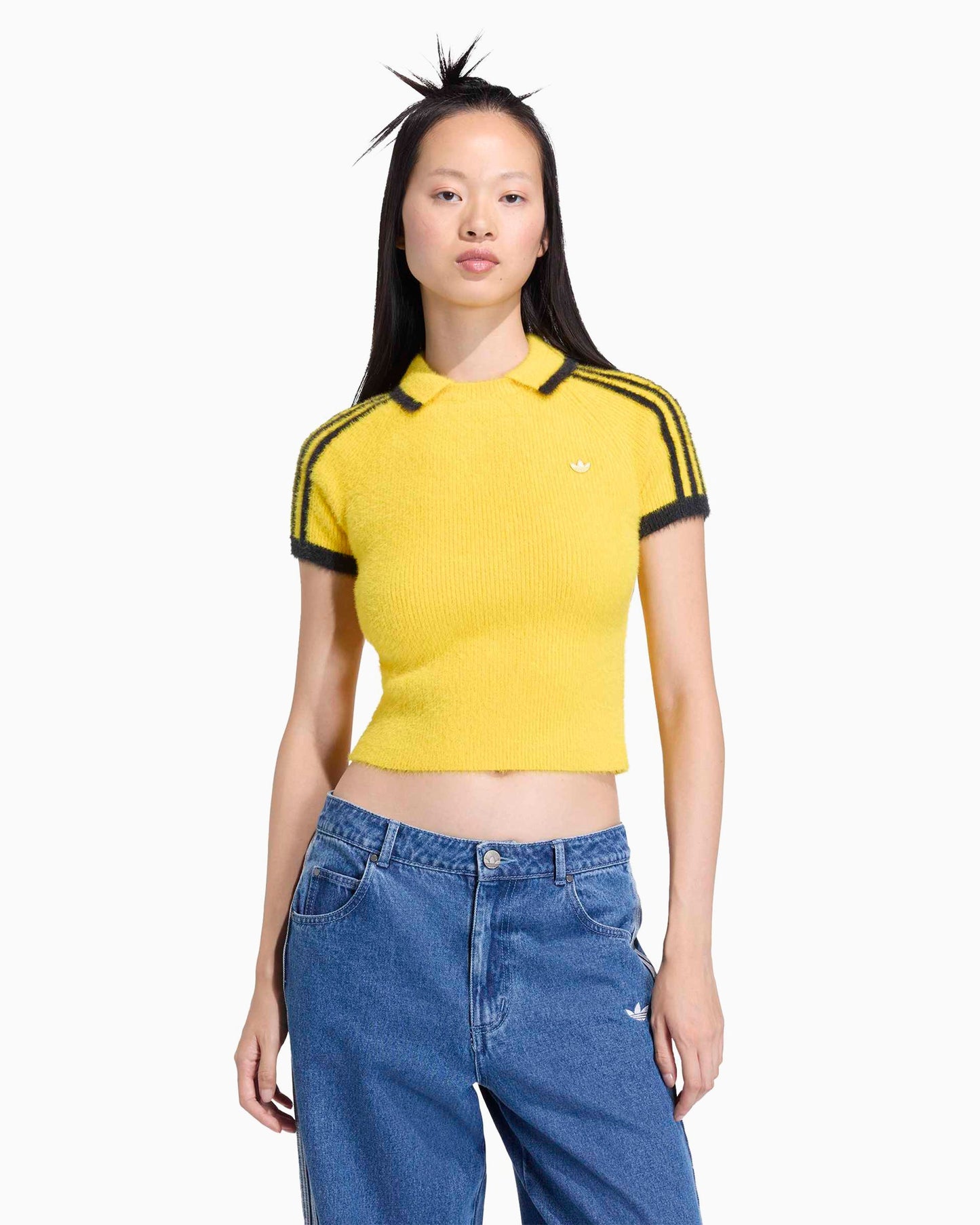 Camiseta Slim adidas Originals Knitted Cali para mujer