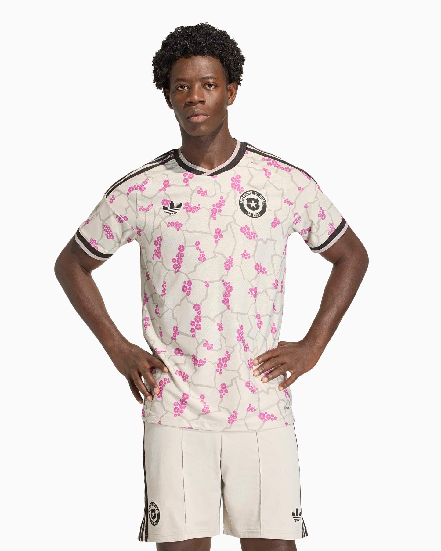 Jersey T-Shirt con logo Visitante 2026 adidas Originals Republic of Chile Football para hombre