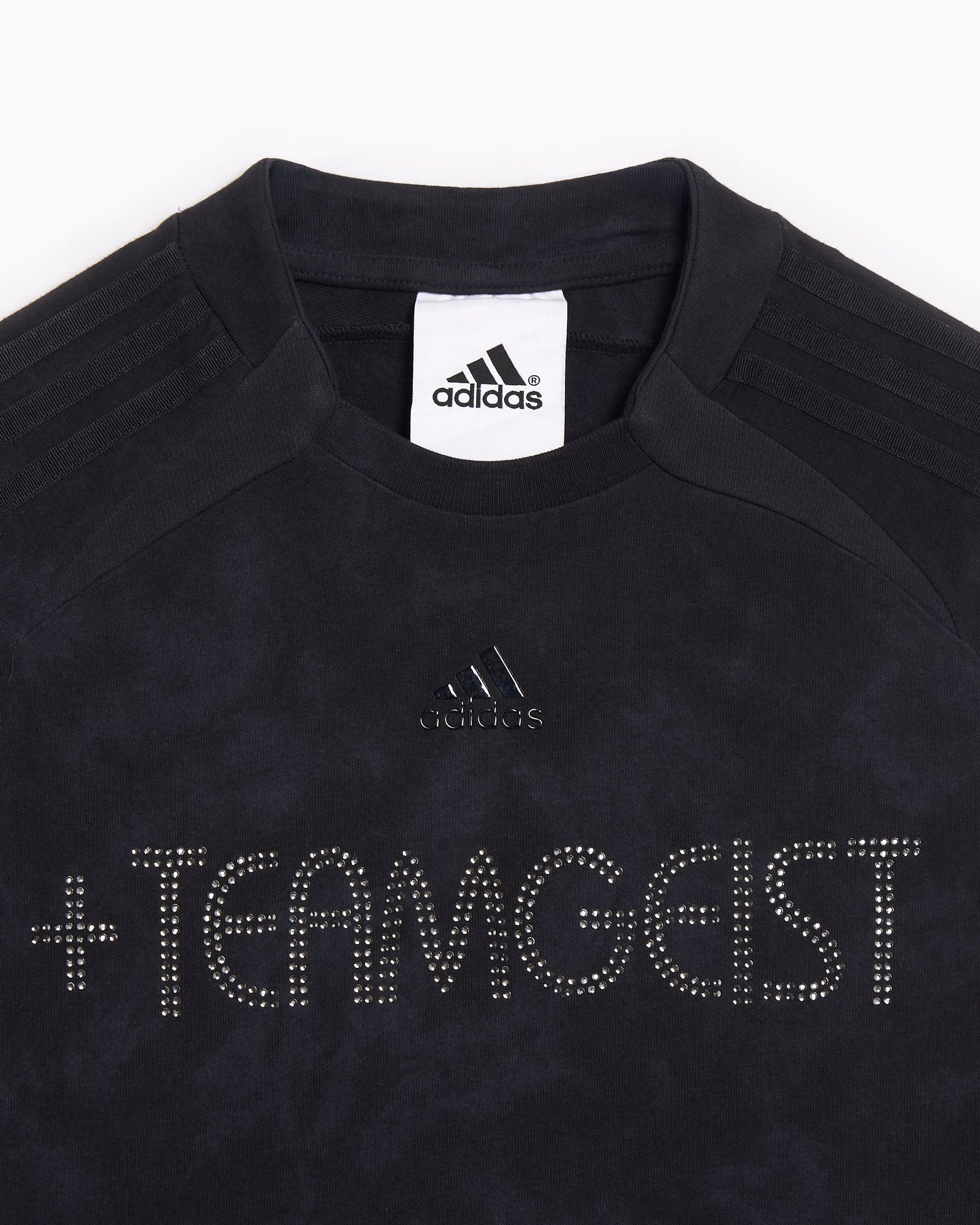Camiseta con logo Oversize adidas Originals Teamgeist Rhinestone para mujer