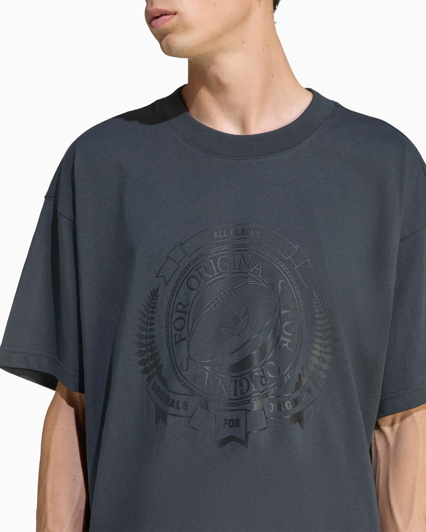 Camiseta con gráfico Relaxed adidas Originals x All Blacks para hombre